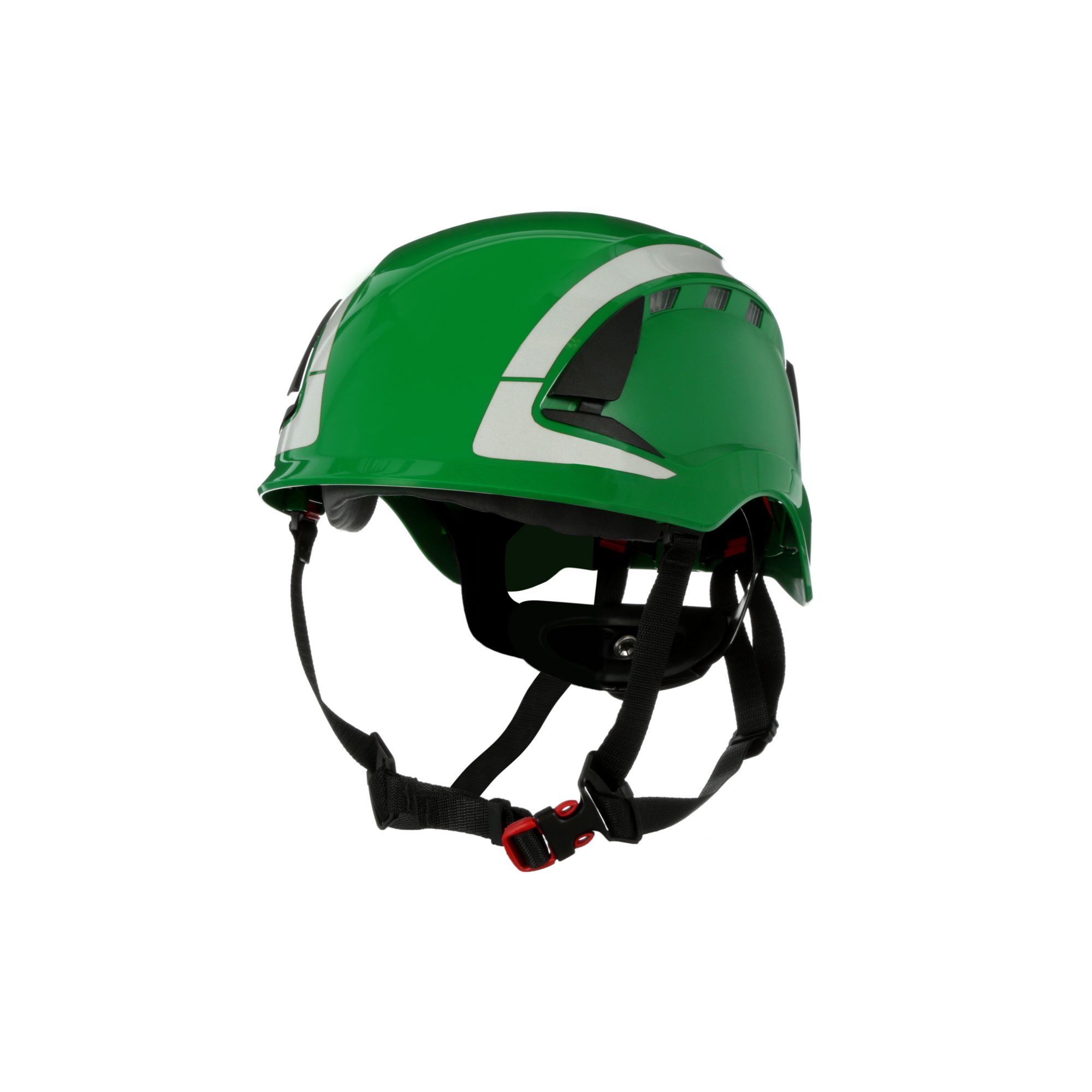 3M™ SecureFit™ X5000 Casco de protección, con ventilación, reflectante, CE, verde, X5004V-CE