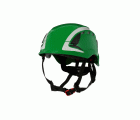 3M™ SecureFit™ X5000 Casco de protección, con ventilación, reflectante, CE, verde, X5004V-CE