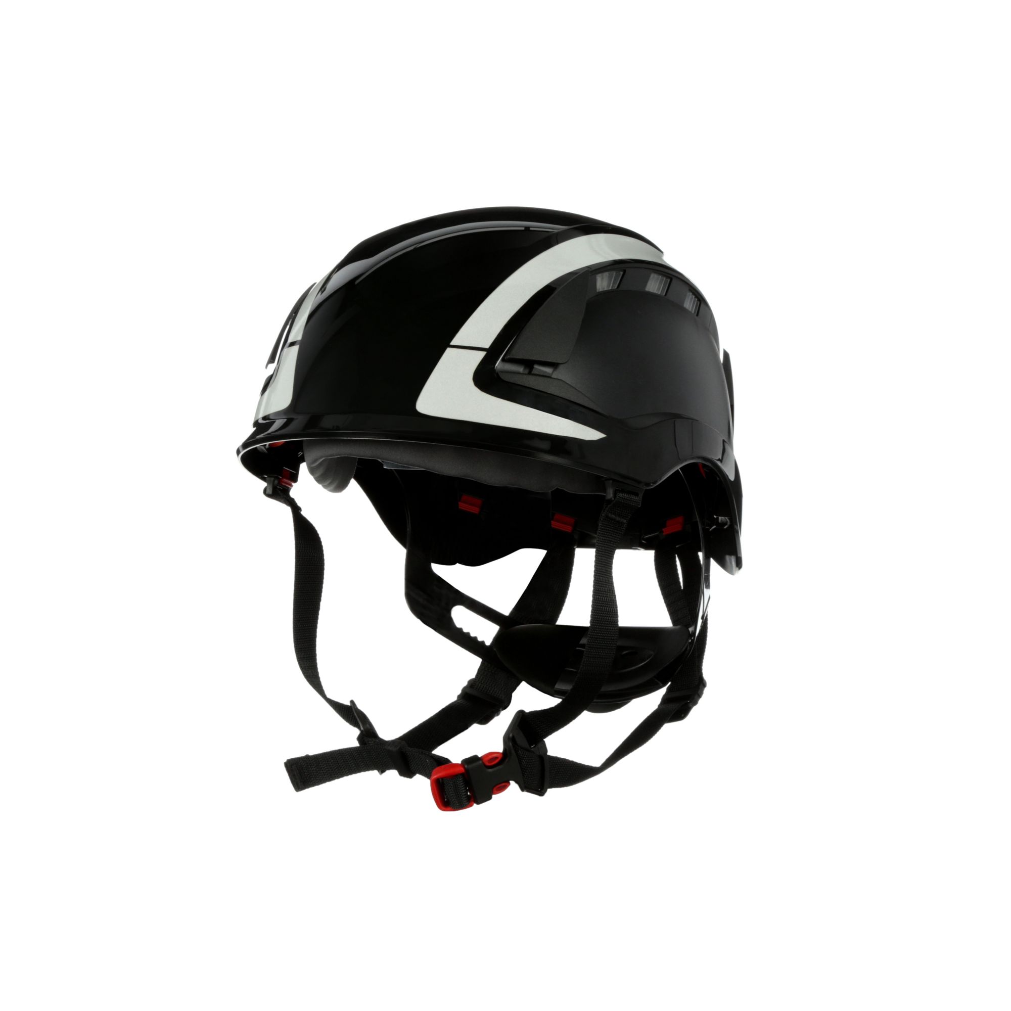 3M™ SecureFit™ X5000 Casco de protección, con ventilación, reflectante, CE, negro, X5012V-CE