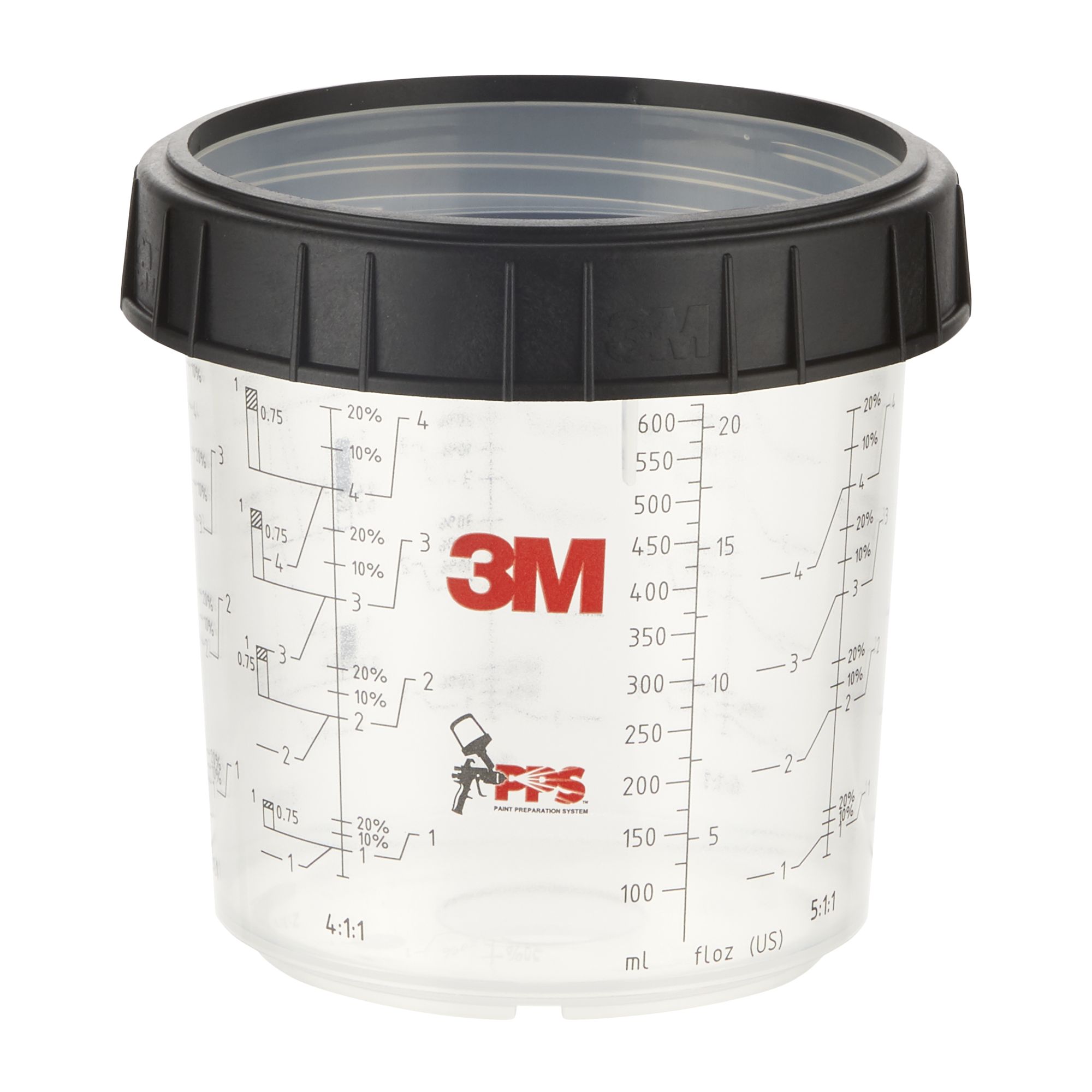 3M™ PPS™ Cazoleta y anillo, estándar, 650 ml, 16001