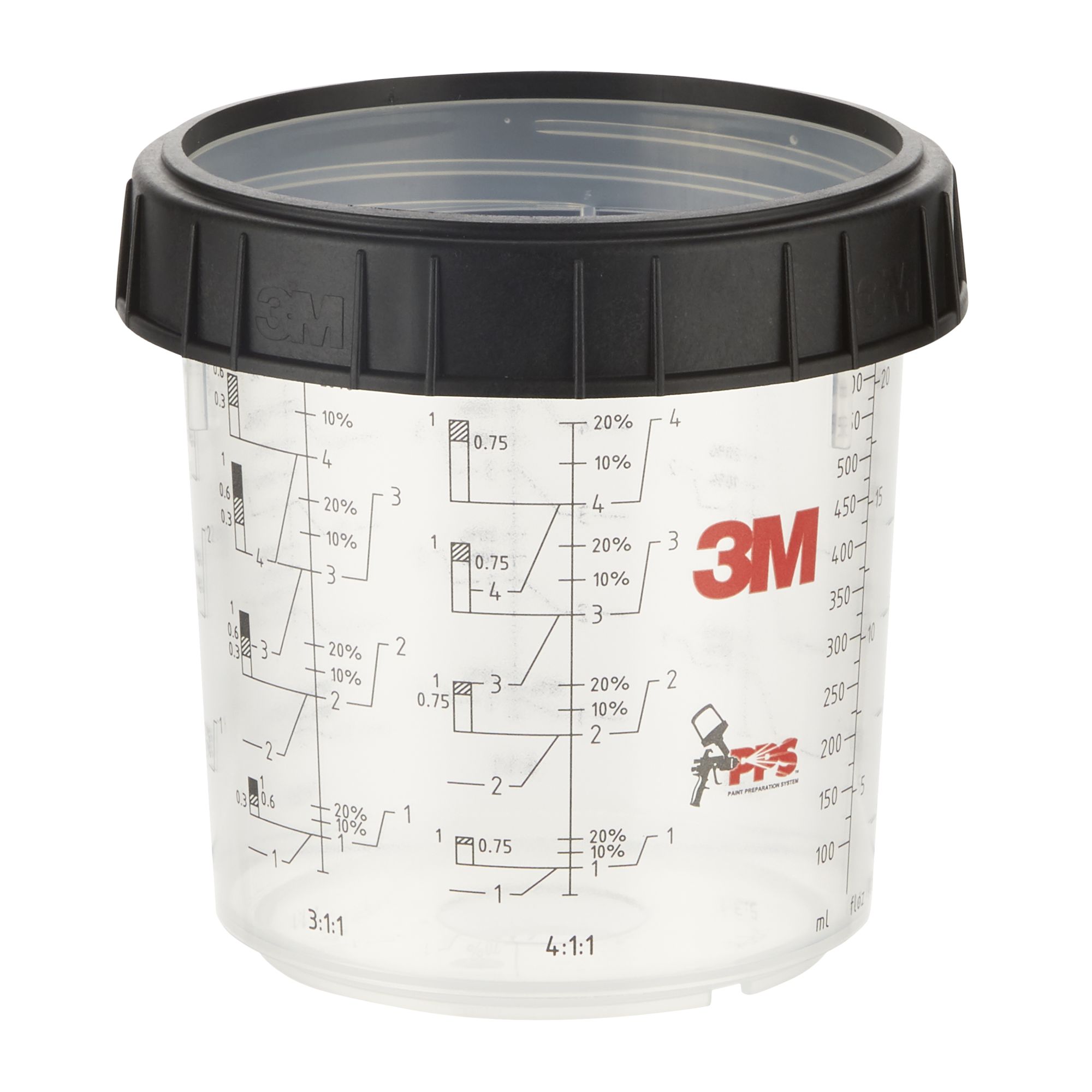 3M™ PPS™ Cazoleta y anillo, estándar, 650 ml, 16001