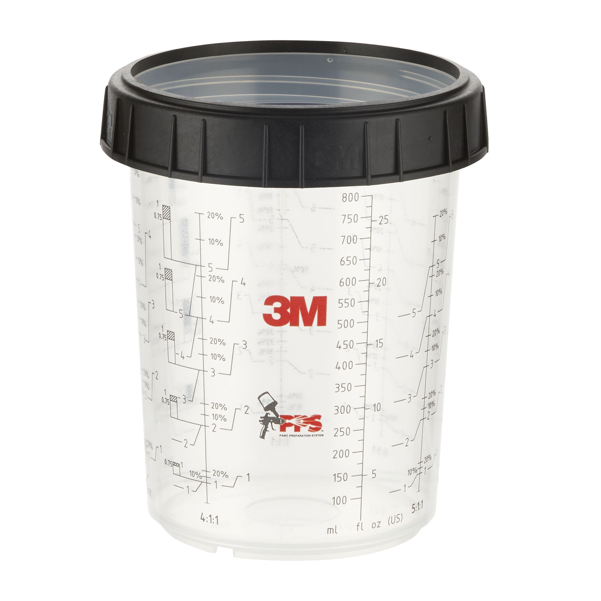 3M™ PPS™ Cazoleta y anillo, grande, 850 ml, 16023