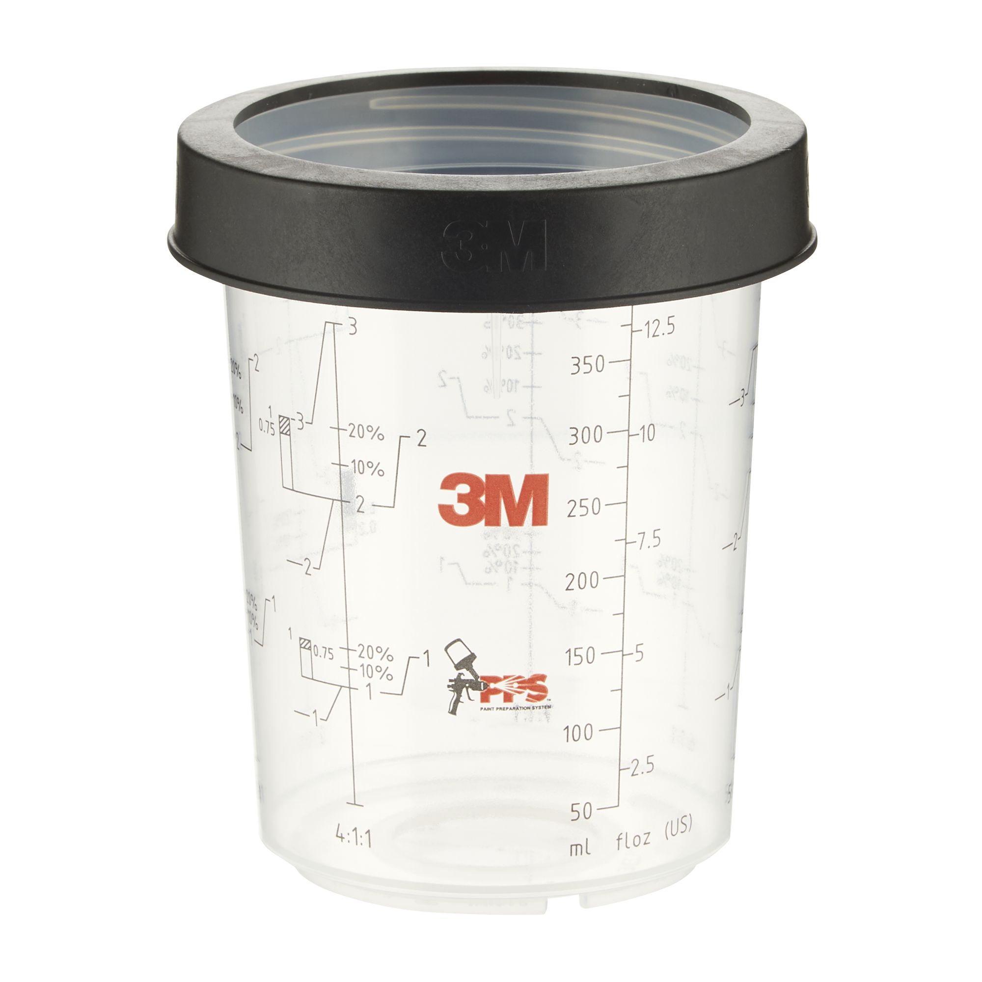 3M™ PPS™ Cazoleta y anillo, midi, 400 ml, 16122