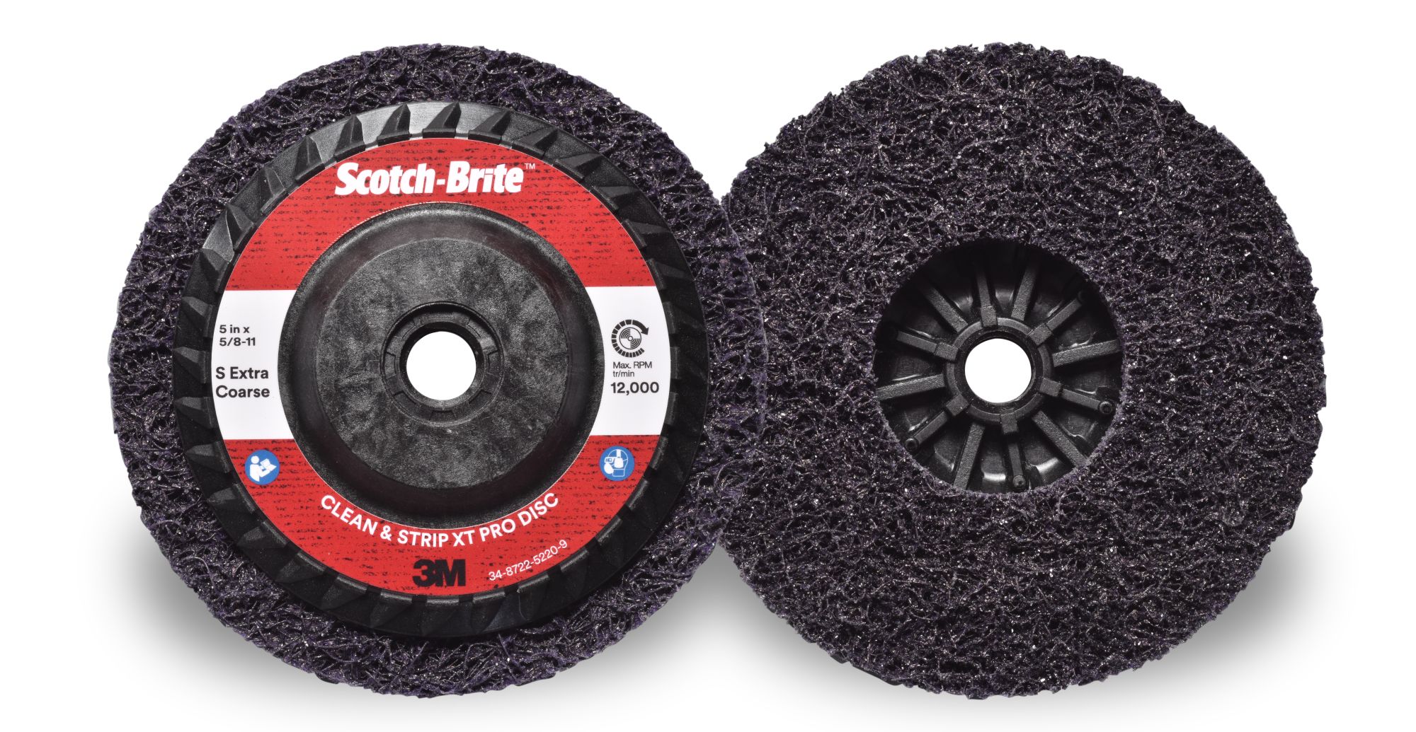 3M™ Scotch-Brite™ Clean and Strip XT Pro, Disco XO-RD, 125 mm x M14, Quick Change, S XCRS