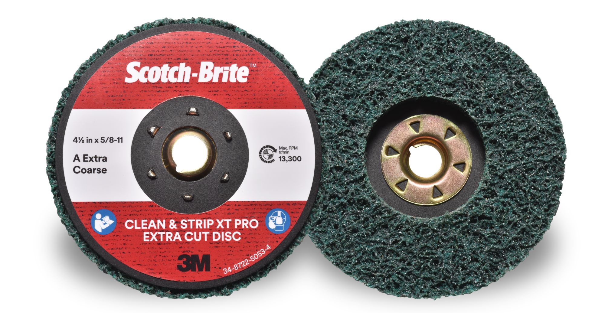 3M™ Scotch-Brite™ Clean and Strip XT Pro Extra Cut, Disco XC-DB, 178 mm x 22 mm, A XCRS