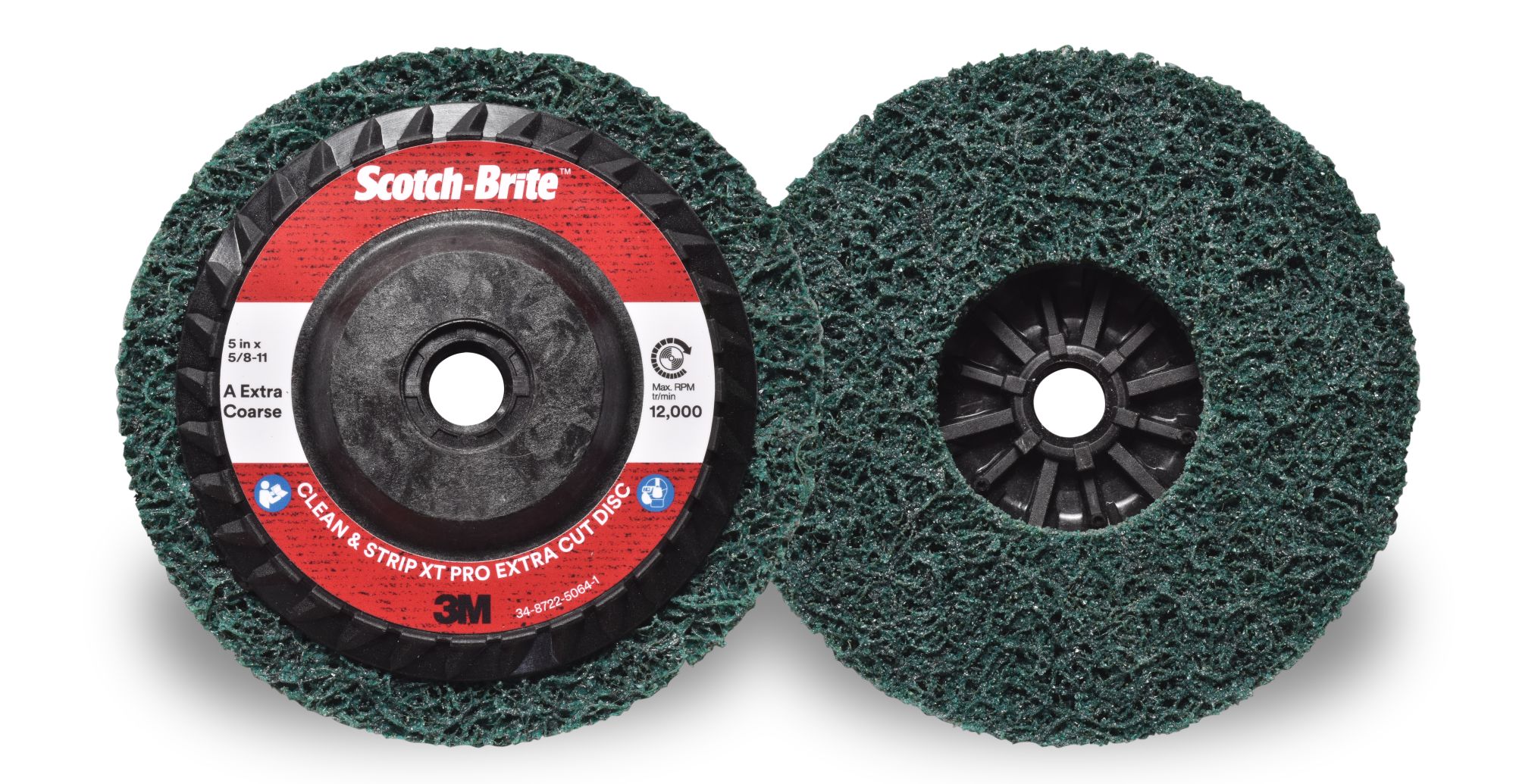 3M™ Scotch-Brite™ Clean and Strip XT Pro Extra Cut, Disco XC-RD, 125 mm x M14, Quick Change, A XCRS