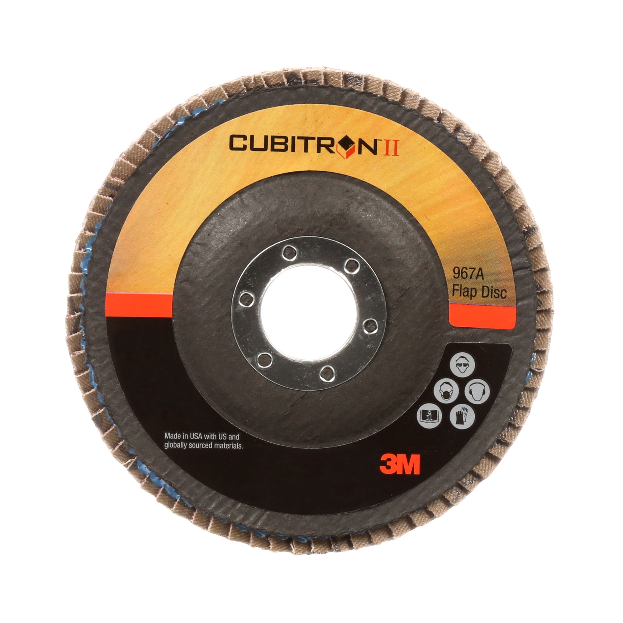 3M™ Cubitron™ II Disco de Láminas 967A, 125 mm, Plano, 40+, 65069