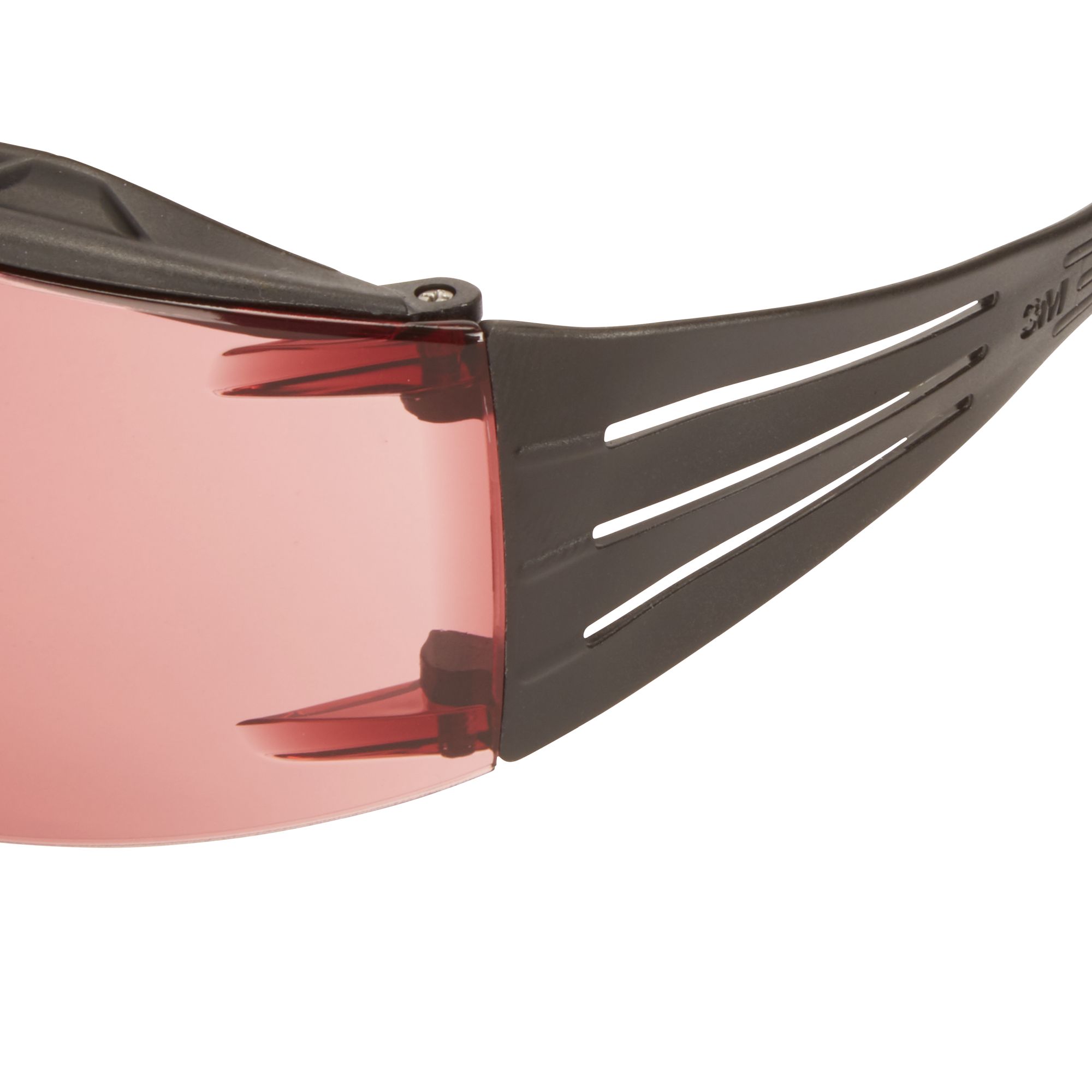 3M™ SecureFit™ 400X Gafas de seguridad, montura negro/negro, espuma, recubrimiento antiempañante/antirrayaduras Scotchgard™ (K y N), lente bermellón, SF422XSGAF-BLK-EU, 20/caja