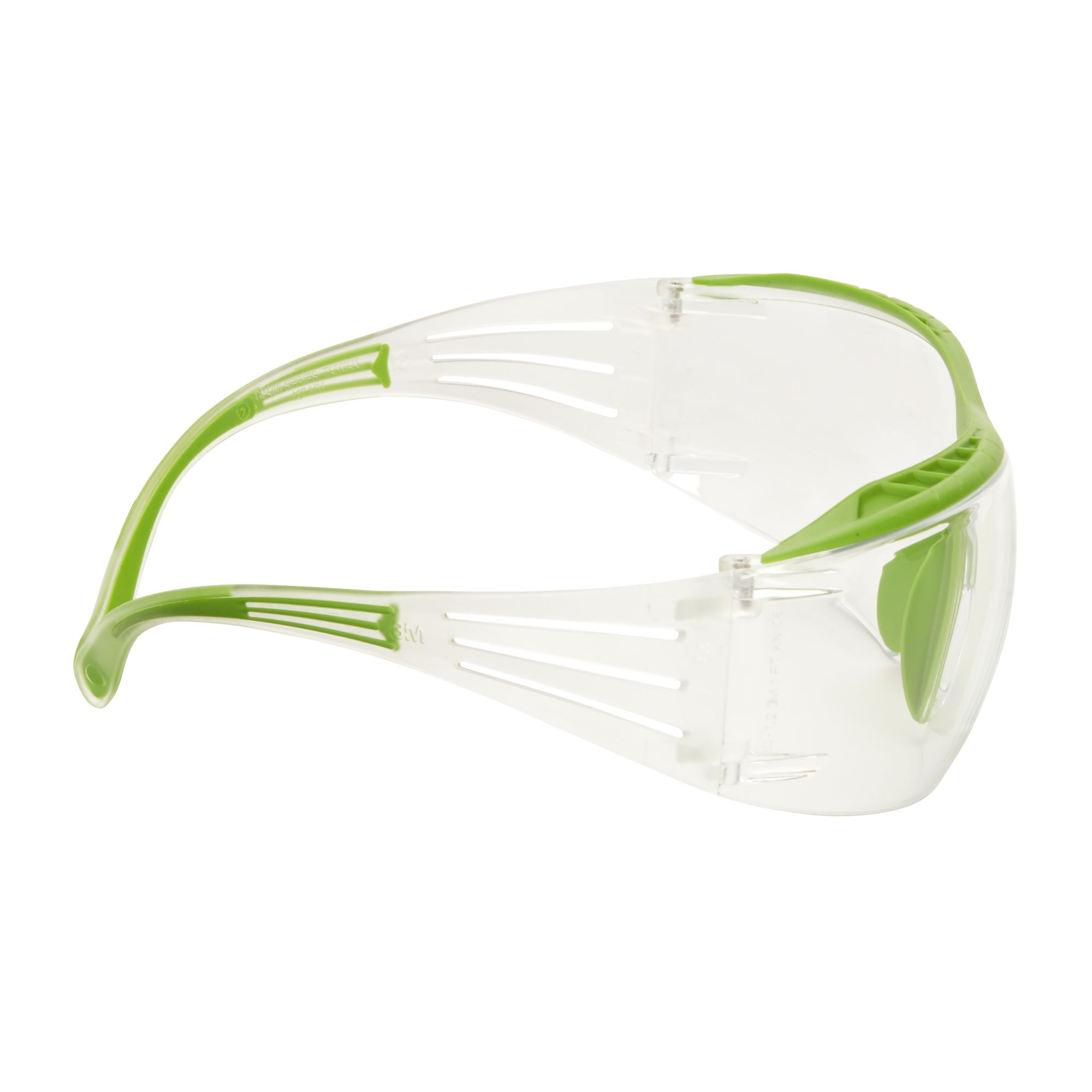 3M™ SecureFit™ 400X Gafas de seguridad, montura verde/incolora, recubrimiento antiempañante/antirrayaduras Scotchgard™ (K y N), lente incolora, SF401XSGAF-GRN-EU, 20/caja