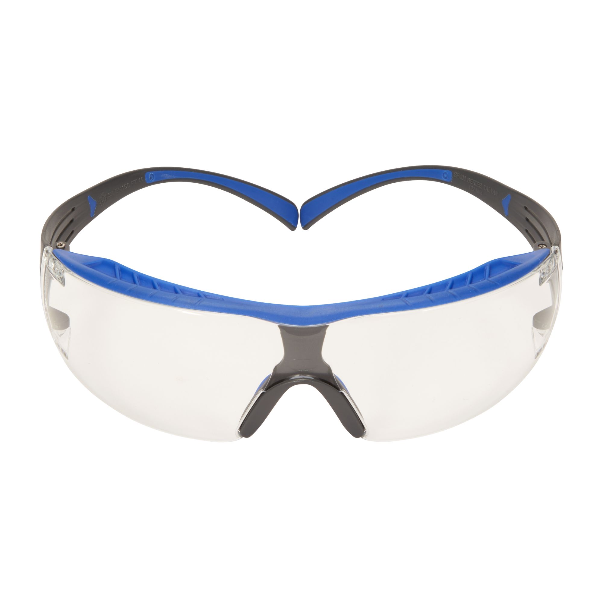 3M™ SecureFit™ 400X Gafas de seguridad, montura azul/gris, recubrimiento antiempañante/antirrayaduras Scotchgard™ (K y N), lente incolora, SF401XSGAF-BLU-EU, 20/caja