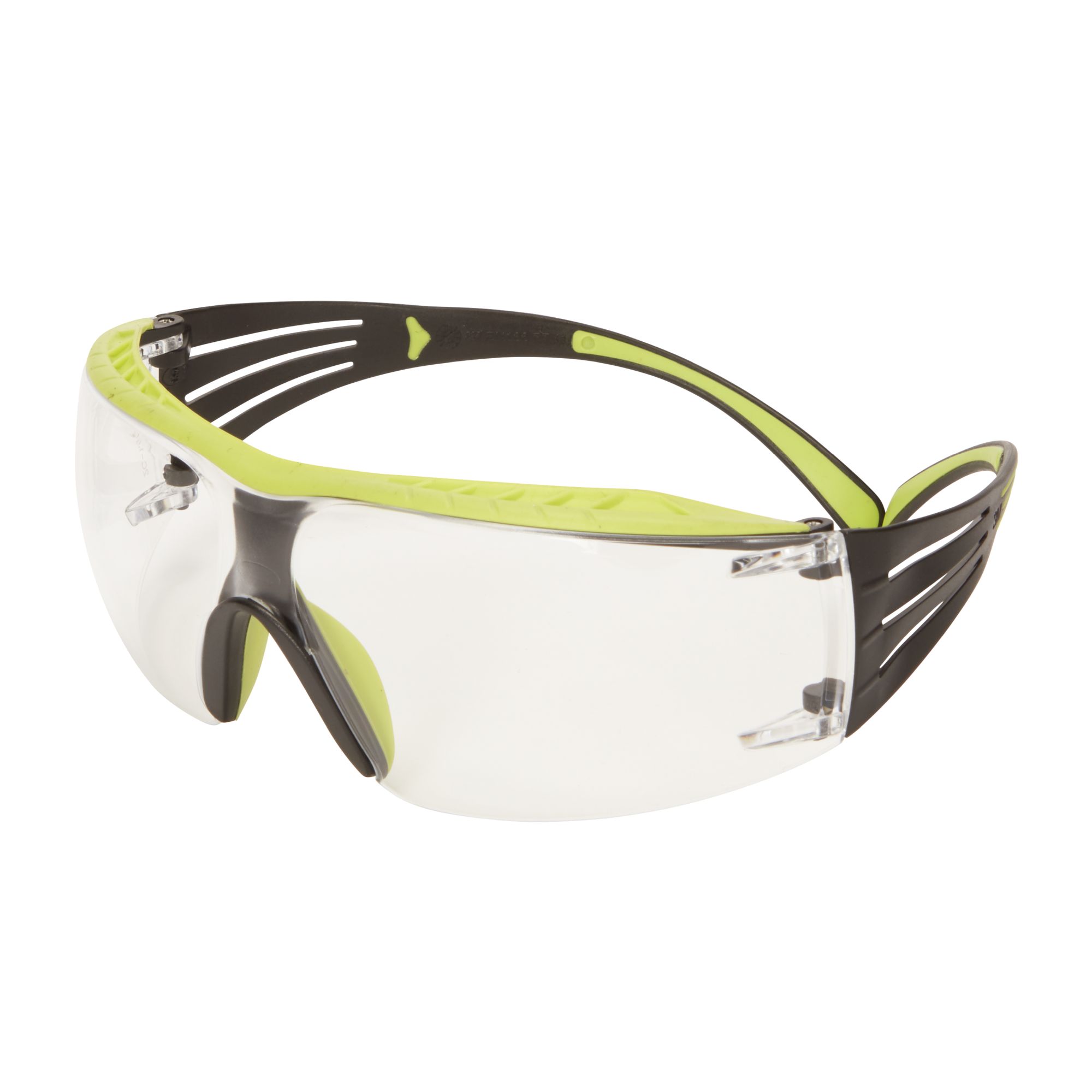 3M™ SecureFit™ 400X Gafas de Seguridad, montura verde/negro, tratamiento antirrayaduras superior (K), lente incolora, SF401XRAS-GRN-EU, 20/caja