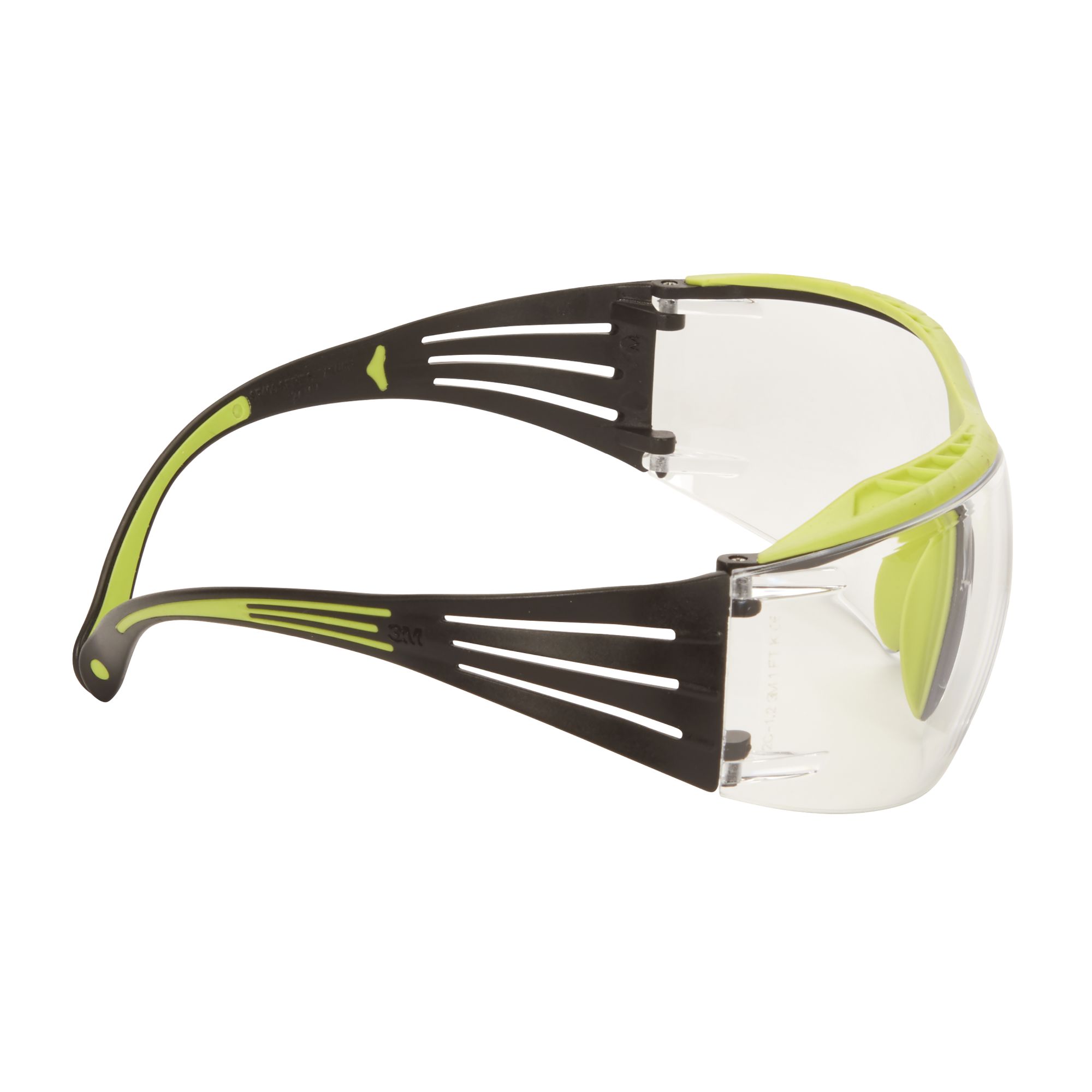 3M™ SecureFit™ 400X Gafas de Seguridad, montura verde/negro, tratamiento antirrayaduras superior (K), lente incolora, SF401XRAS-GRN-EU, 20/caja