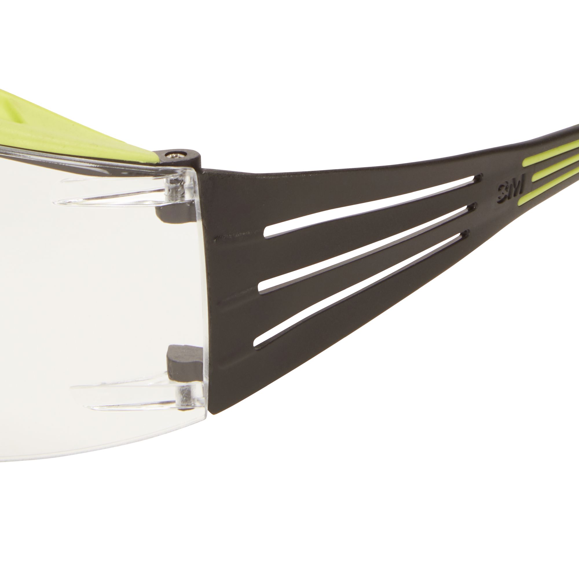 3M™ SecureFit™ 400X Gafas de Seguridad, montura verde/negro, tratamiento antirrayaduras superior (K), lente incolora, SF401XRAS-GRN-EU, 20/caja