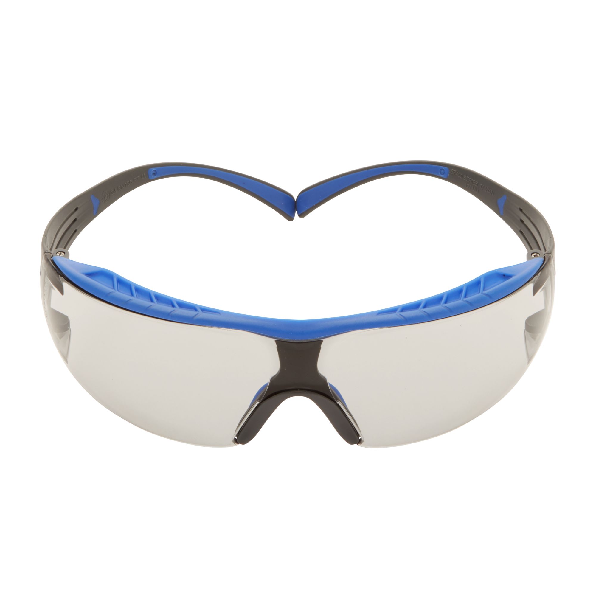 3M™ SecureFit™ 400X Gafas de seguridad, montura azul/gris, recubrimiento antiempañante/antirrayaduras Scotchgard™ (K y N), lente gris claro para interior/exterior, SF407XSGAF-BLU-EU, 20/caja