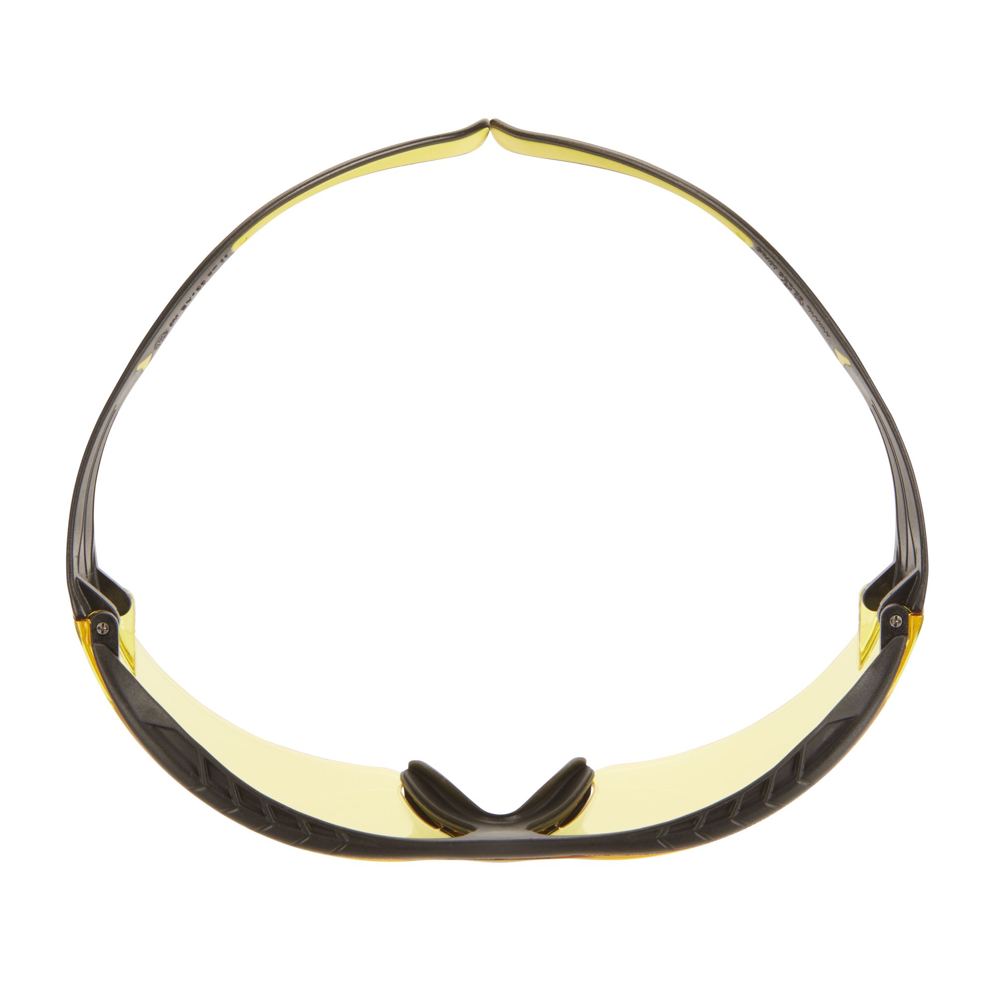 3M™ SecureFit™ 400X Gafas de seguridad, montura amarillo/negro, recubrimiento antiempañante/antirrayaduras Scotchgard™ (K y N), lente ámbar, SF403XSGAF-YEL-EU, 20/caja