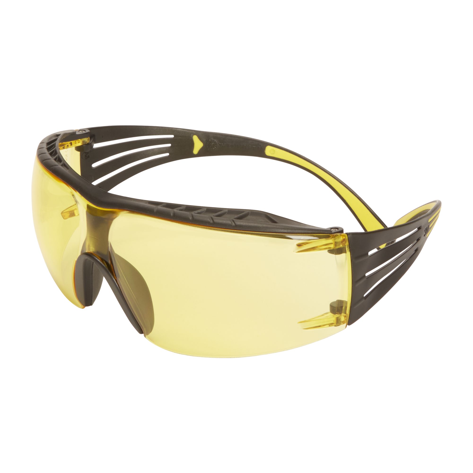 3M™ SecureFit™ 400X Gafas de seguridad, montura amarillo/negro, recubrimiento antiempañante/antirrayaduras Scotchgard™ (K y N), lente ámbar, SF403XSGAF-YEL-EU, 20/caja