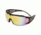 3M™ SecureFit™ 400X Gafas de seguridad, montura negro/negro, antirrayaduras, lente de espejo naranja, SF416XAS-BLK-EU, 20/caja