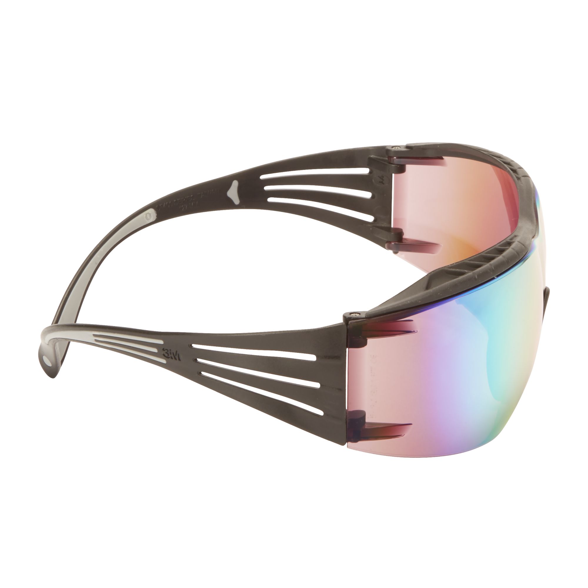 3M™ SecureFit™ 400X Gafas de seguridad, montura negro/negro, antirrayaduras, lente de espejo naranja, SF416XAS-BLK-EU, 20/caja