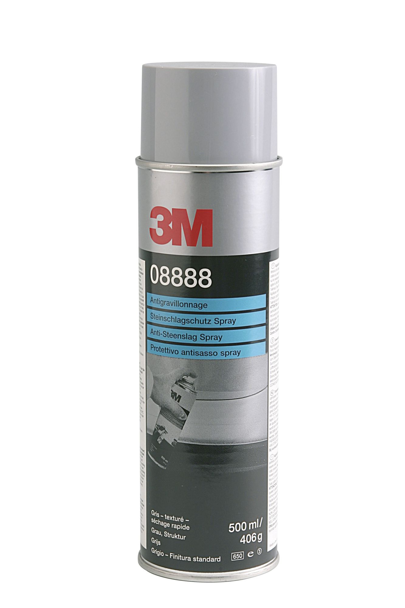 3M™ Revestimiento antigravilla rugoso, gris, 500 ml, 08888