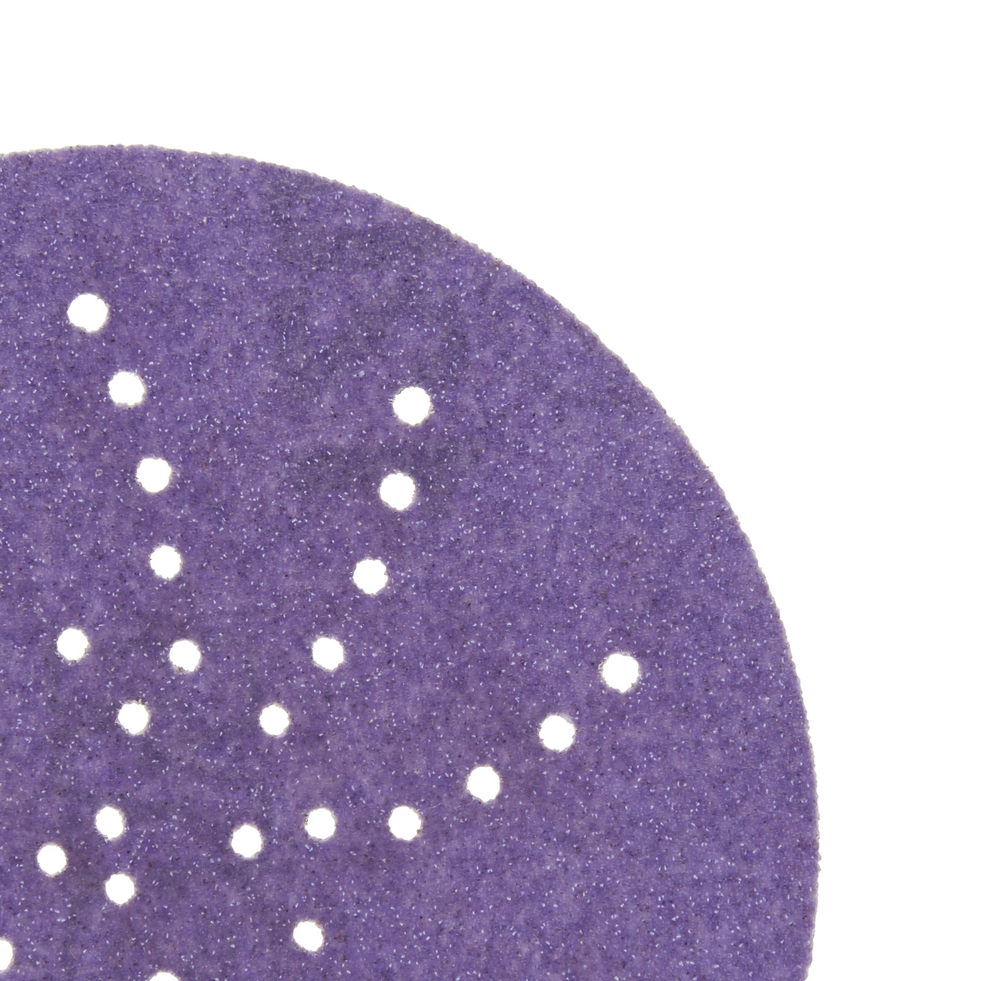 3M™ Cubitron™ II Hookit™ Disco abrasivo 737U, 90 mm, Multiagujeros, 220+, 51614