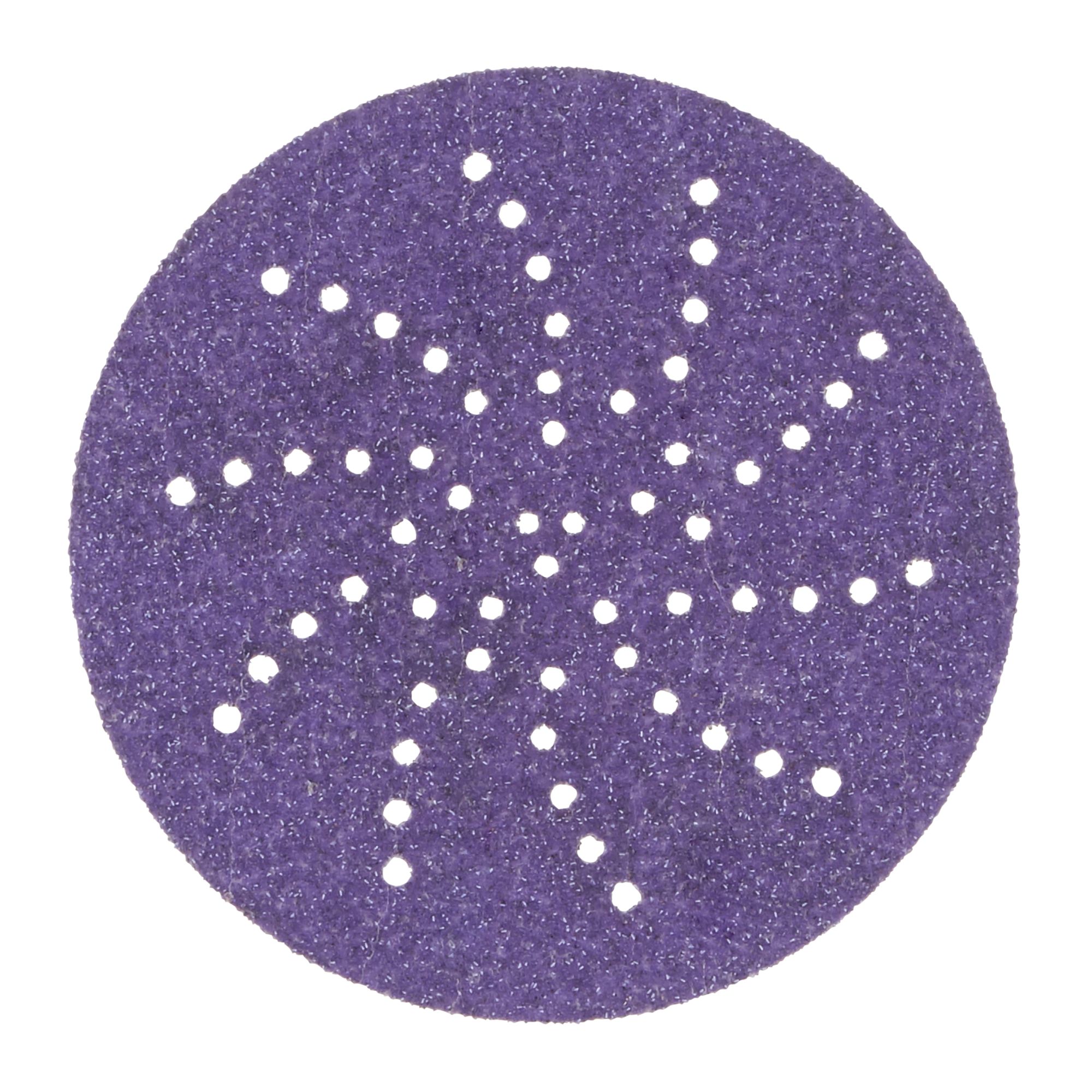 3M™ Cubitron™ II Hookit™ Disco abrasivo 737U, 75 mm, multiagujeros, 80+, 51626