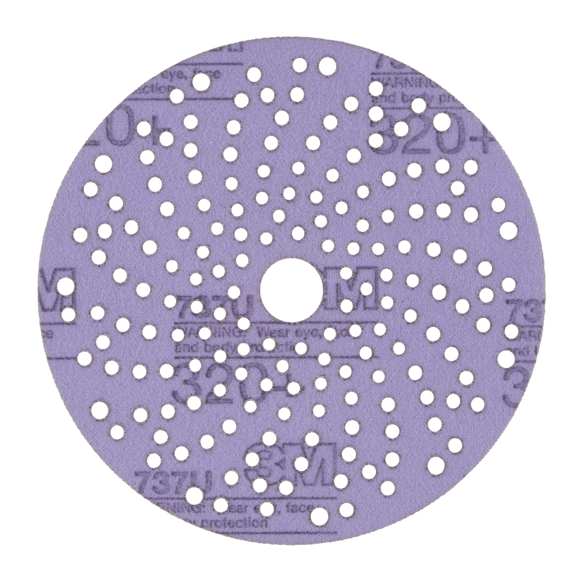 3M™ Cubitron™ II Hookit™ Disco abrasivo 737U, 150 mm, multiagujeros, 320+, 51426