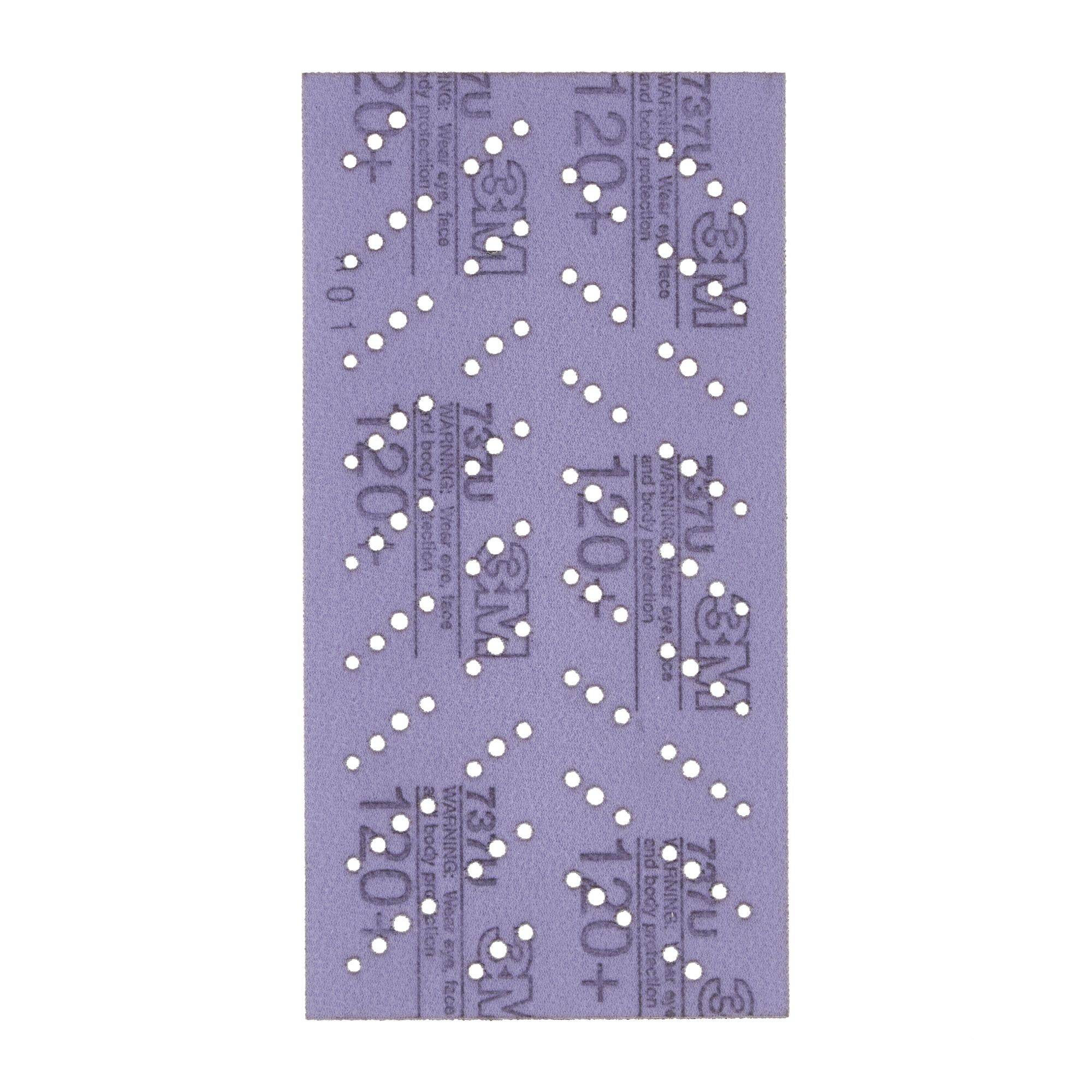 3M™ Cubitron™ II Hookit™ Tira abrasiva 737U, 115 mm x 225 mm, multiagujeros, 120+, 51400