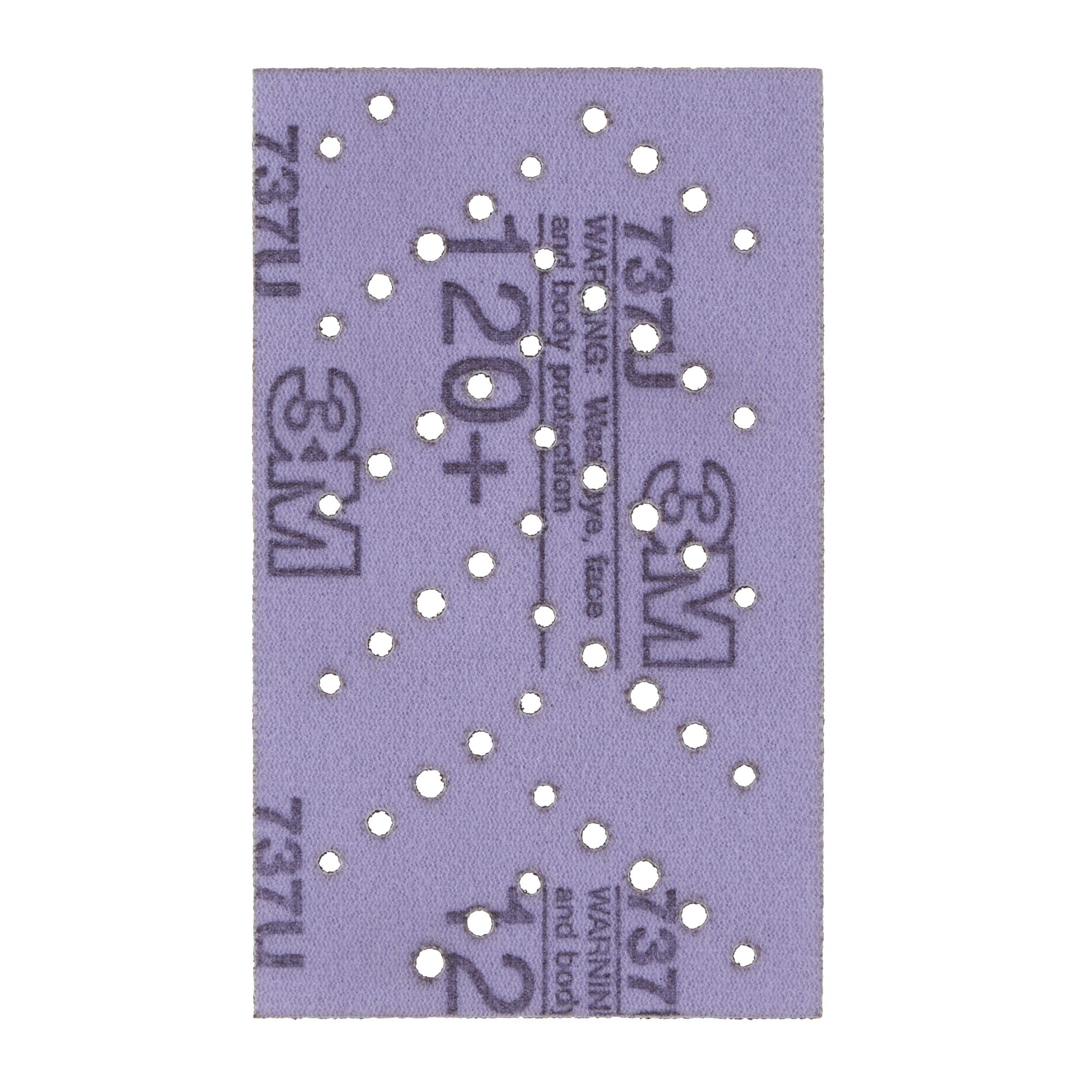 3M™ Cubitron™ II Hookit™ Tira abrasiva 737U, 80 mm x 133 mm, multiagujeros, 120+, 51589
