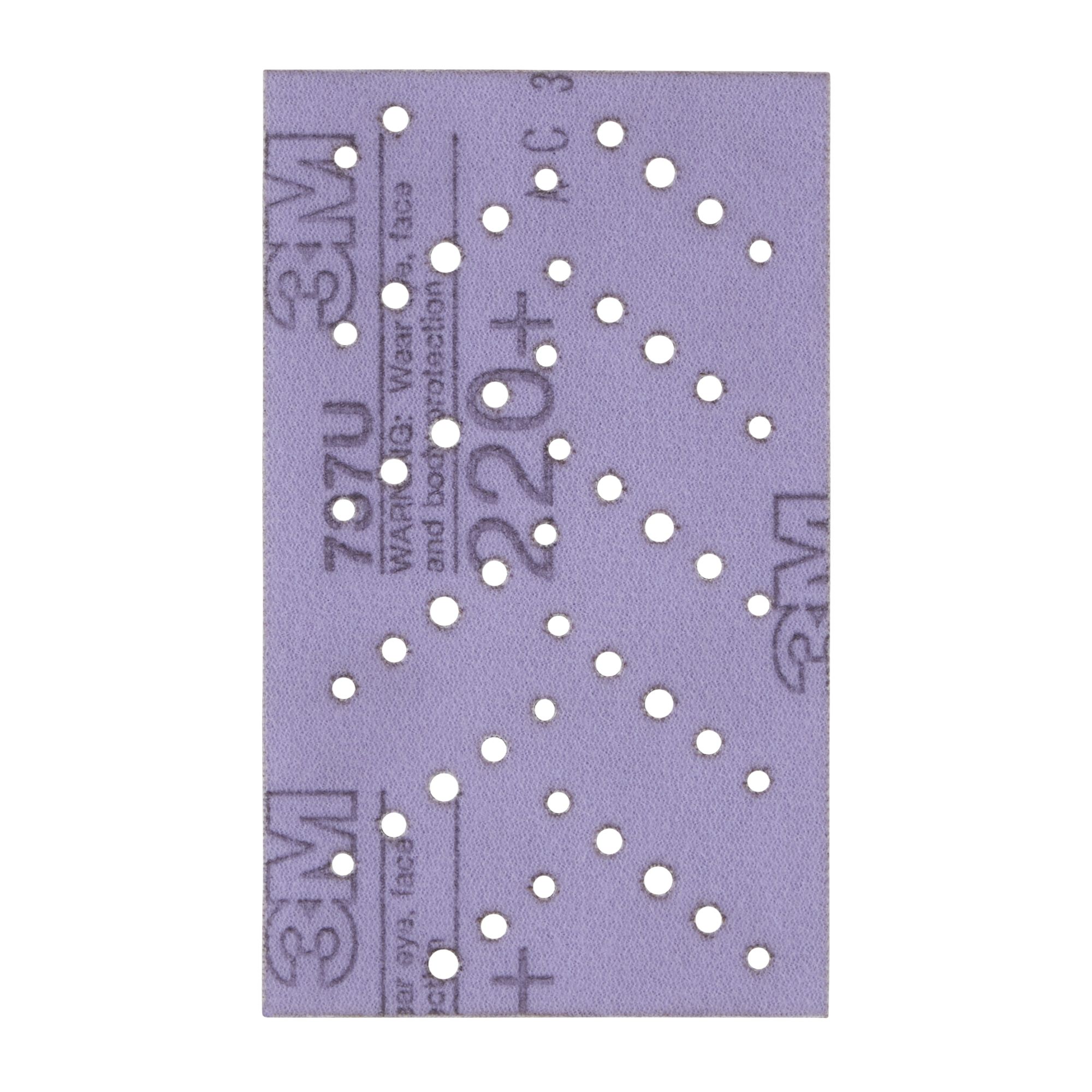 3M™ Cubitron™ II Hookit™ Tira abrasiva 737U, 80 mm x 133 mm, multiagujeros, 220+, 51592