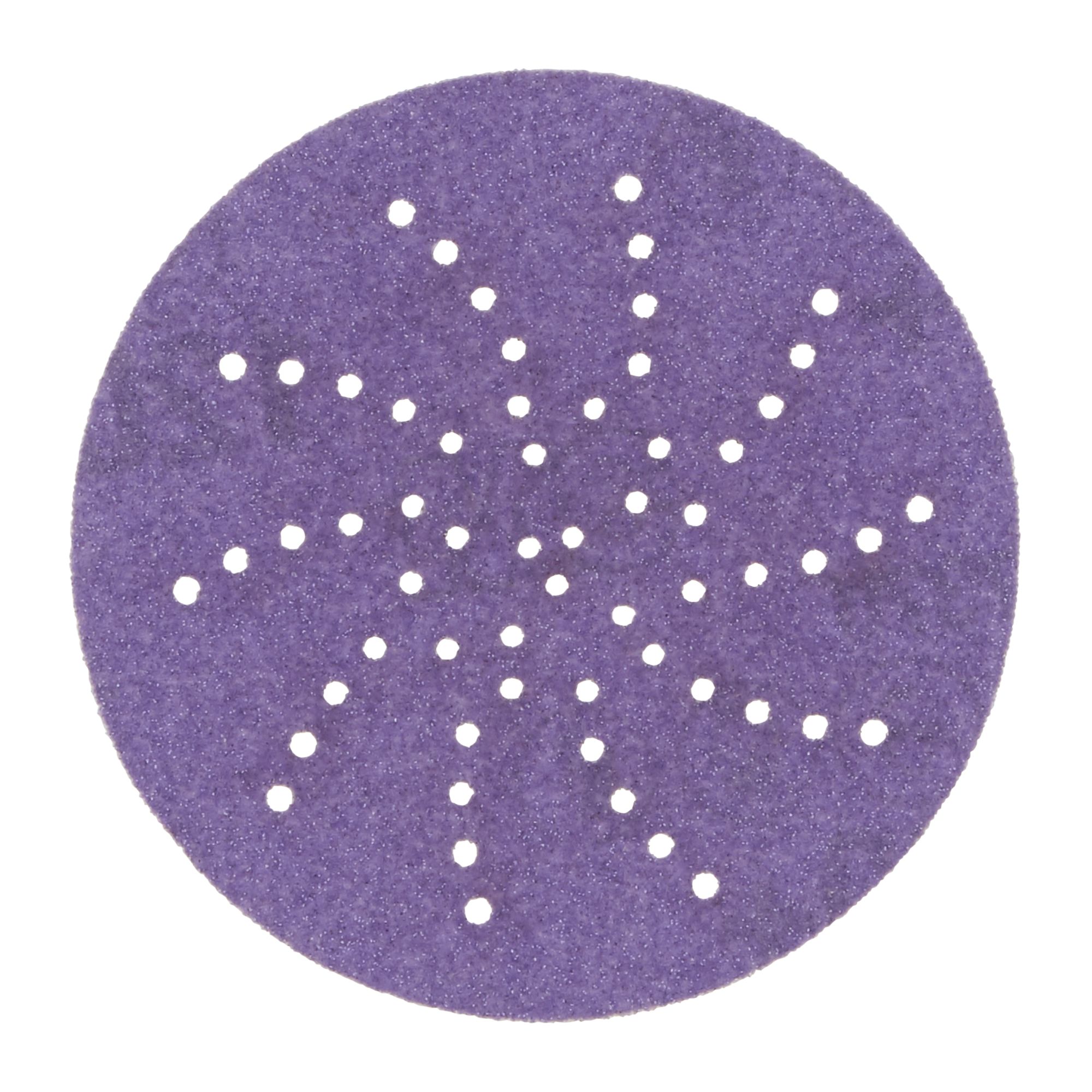 3M™ Cubitron™ II Hookit™ Disco abrasivo 737U, 90 mm, Multiagujeros, 220+, 51614