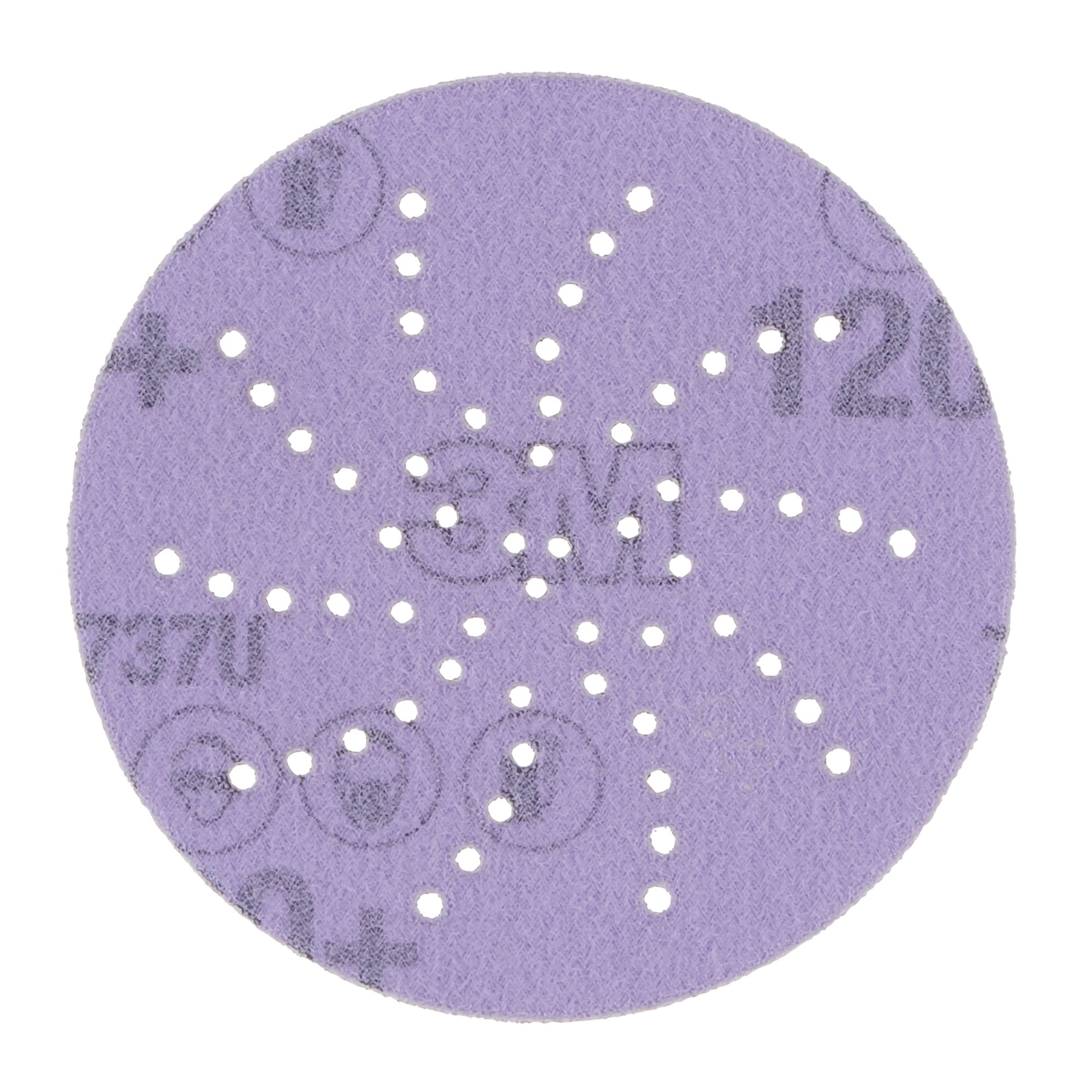 3M™ Cubitron™ II Hookit™ Disco abrasivo 737U, 90 mm, multiagujeros, 120+, 51613