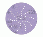 3M™ Cubitron™ II Hookit™ Disco abrasivo 737U, 90 mm, multiagujeros, 120+, 51613