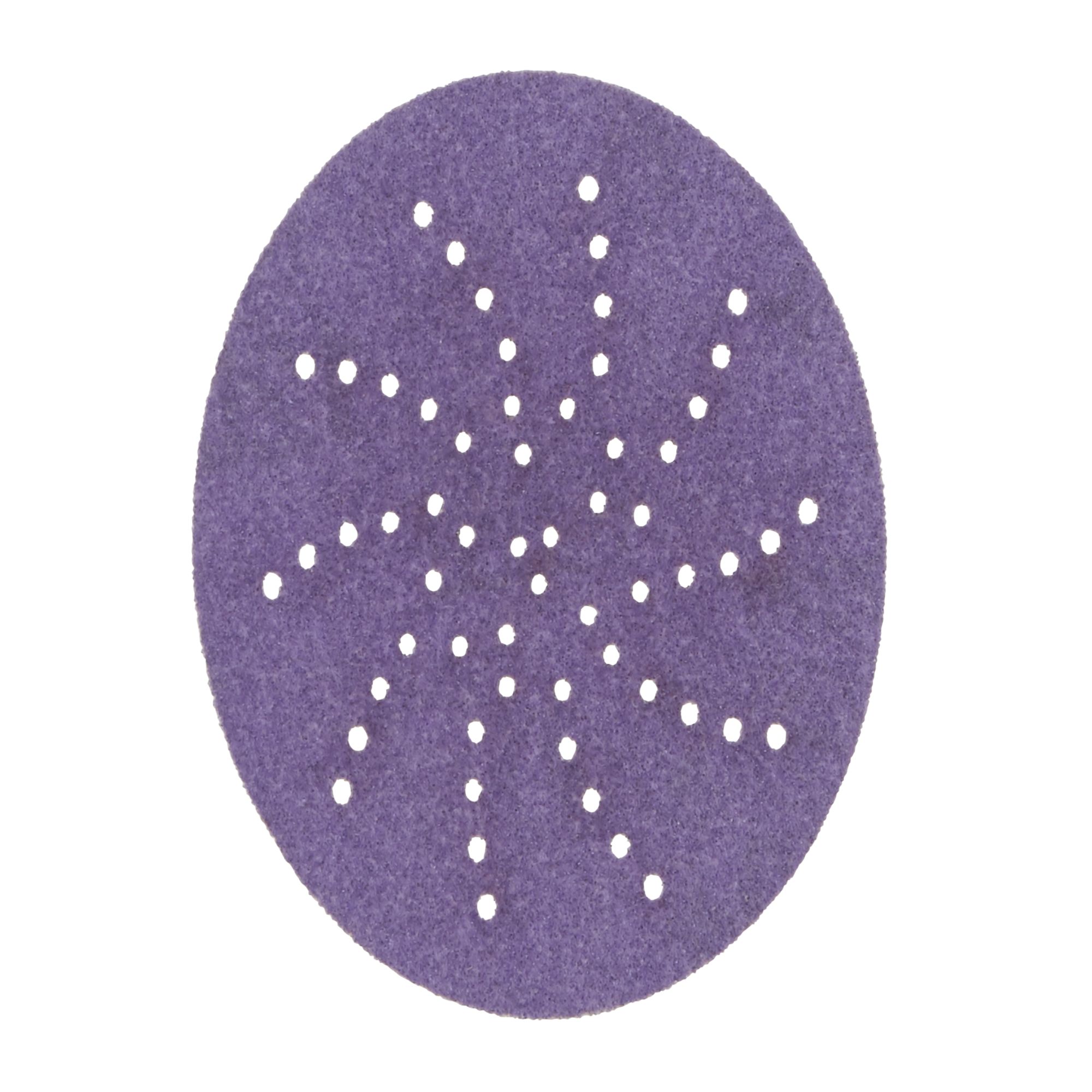 3M™ Cubitron™ II Hookit™ Disco abrasivo 737U, 90 mm, Multiagujeros, 220+, 51614