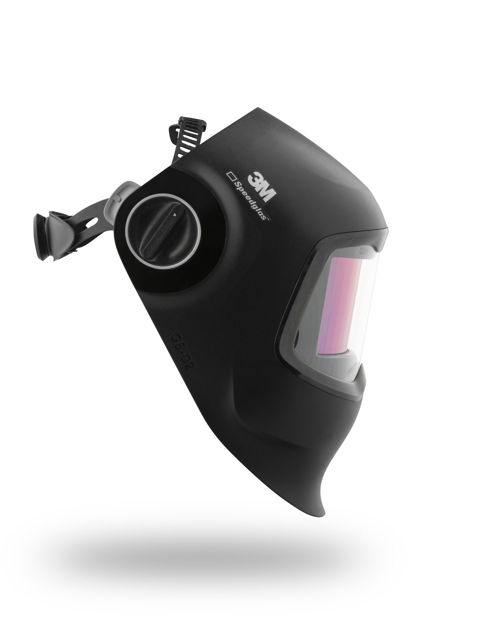 3M™ Speedglas™ Pantalla de soldadura G5-02 con filtro de soldadura curvo, diadema, bayeta de limpieza y bolsa, 621120