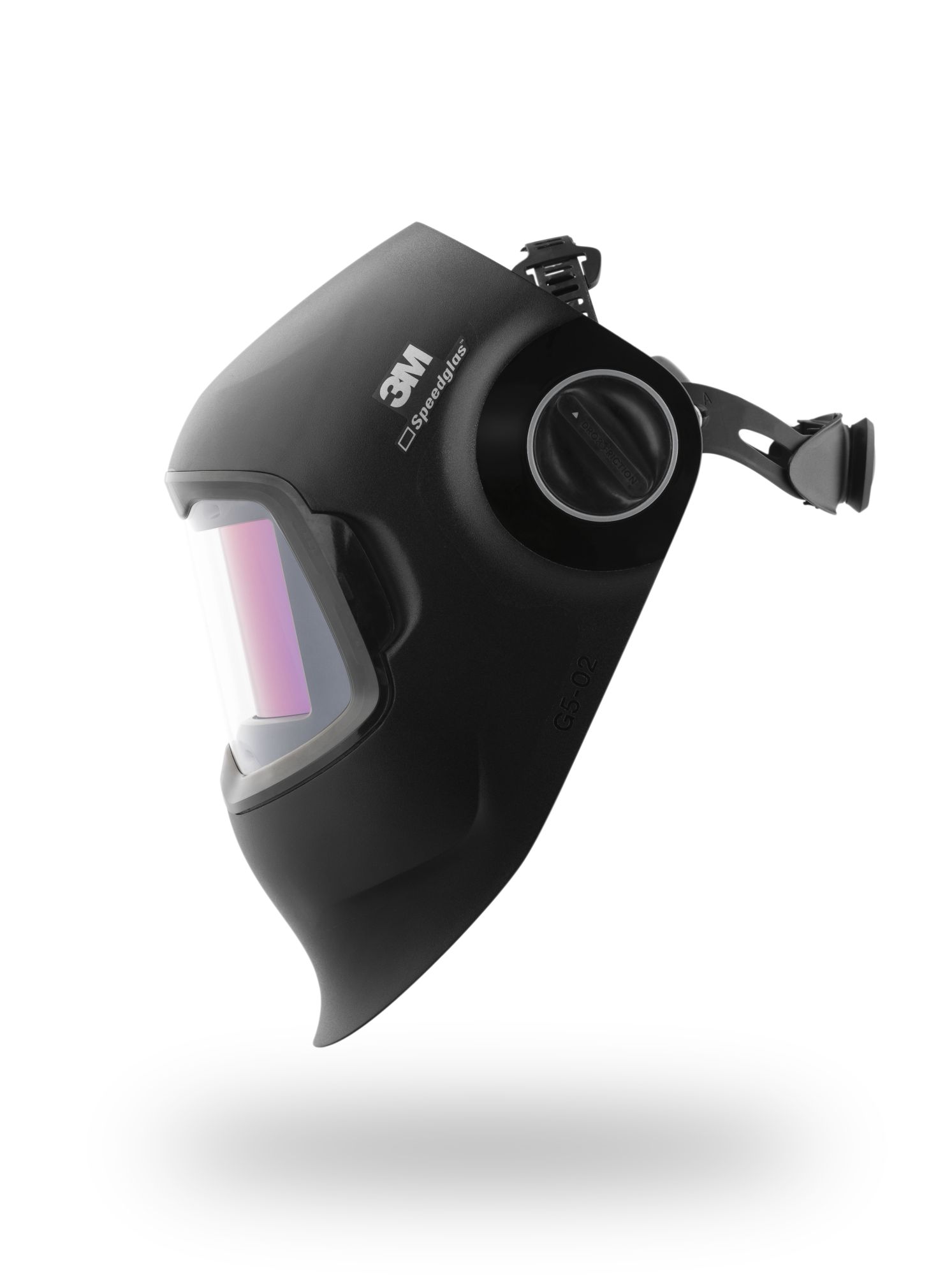 3M™ Speedglas™ Pantalla de soldadura G5-02 con filtro de soldadura curvo, diadema, bayeta de limpieza y bolsa, 621120