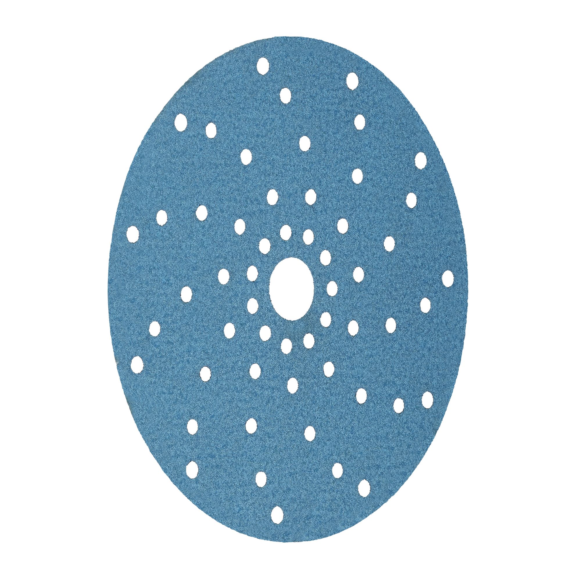 3M™ Hookit™ Disco abrasivo 325U, 150 mm, azul, Multiagujeros, P120, 51373