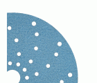 3M™ Hookit™ Disco abrasivo 325U, 150 mm, azul, Multiagujeros, P120, 51373