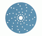 3M™ Hookit™ Disco abrasivo 325U, 150 mm, azul, Multiagujeros, P220, 51376