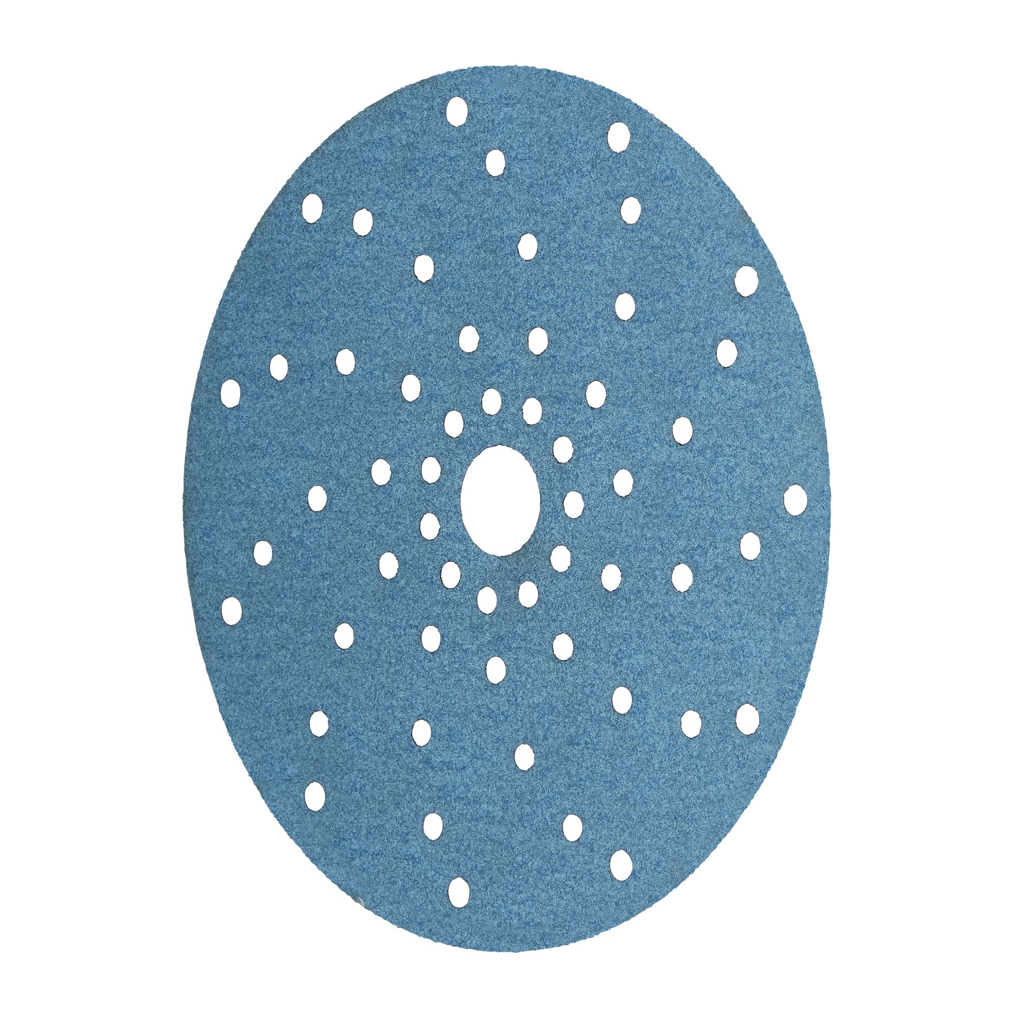 3M™ Hookit™ Disco abrasivo 325U, 150 mm, azul, Multiagujeros, P220, 51376