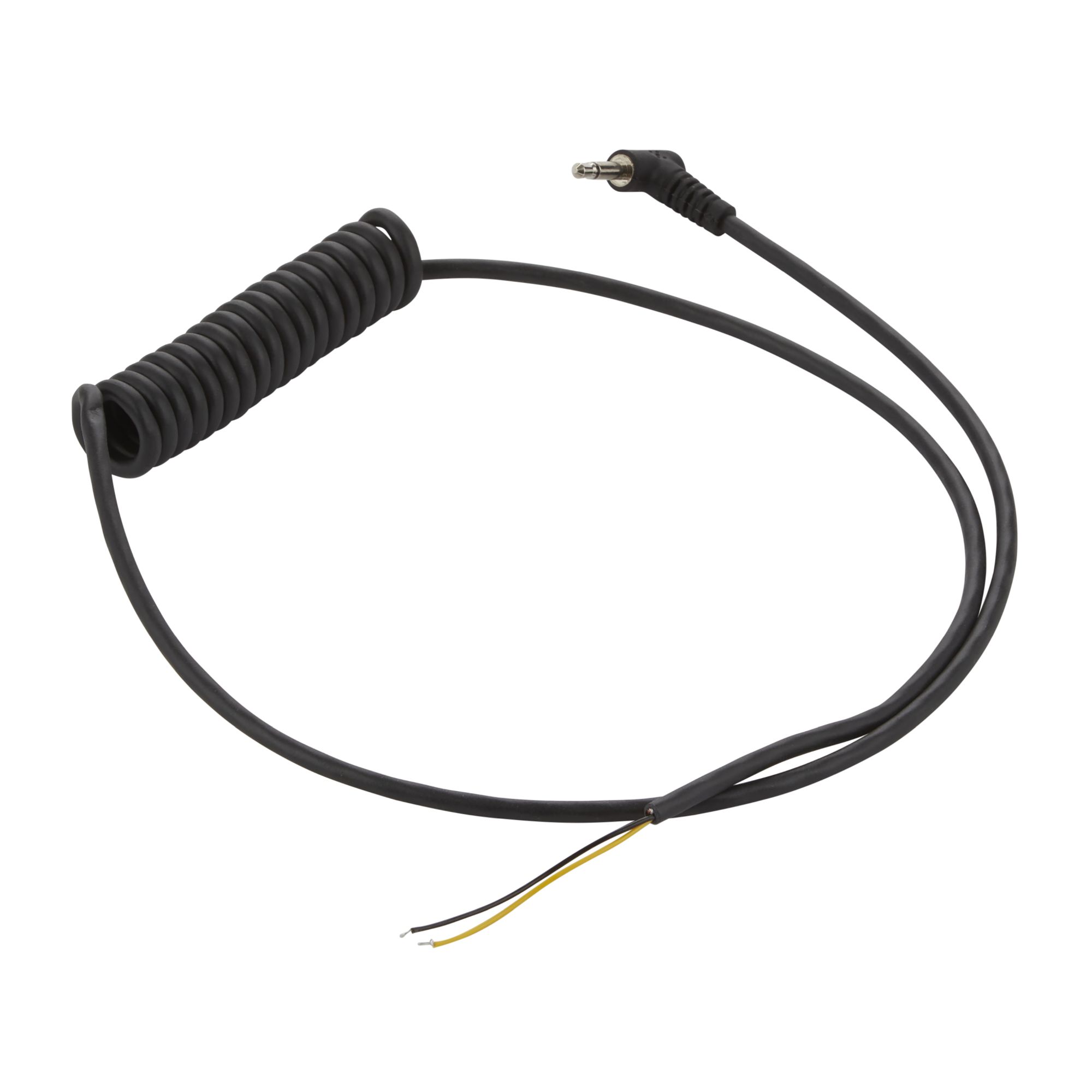 3M™ PELTOR™ Conjunto de cables, conector mono de 3,5 mm, en espiral, HL1AQ
