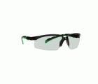 3M™ Solus™ 2000, Gafas de seguridad, montura negro/verde, antirrayaduras+ (K), lente gris IR 1.7, S2017ASP-BLK, 20/caja