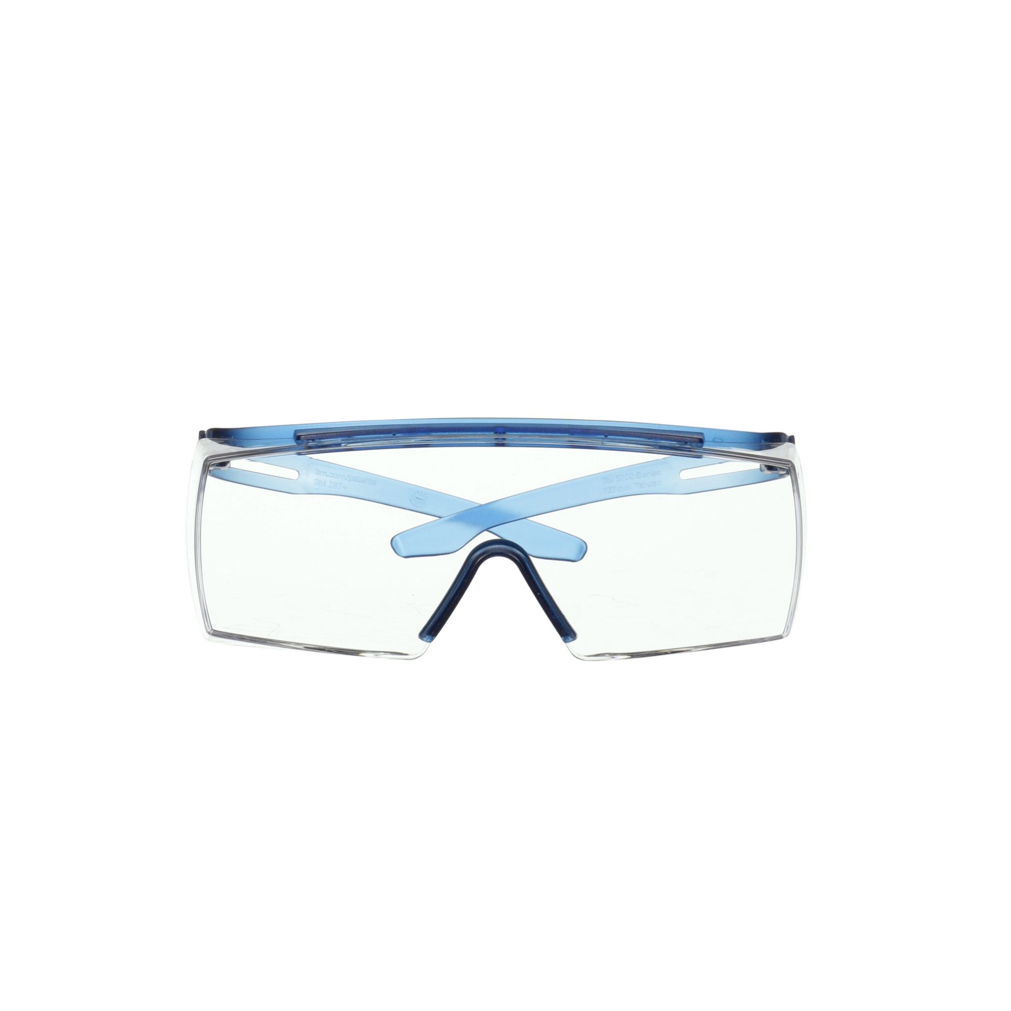 3M™ SecureFit™ 3700 Cubregafas, patillas azules, antirrayaduras+ (K), lente incolora, SF3701ASP-BLU-EU, 20/caja