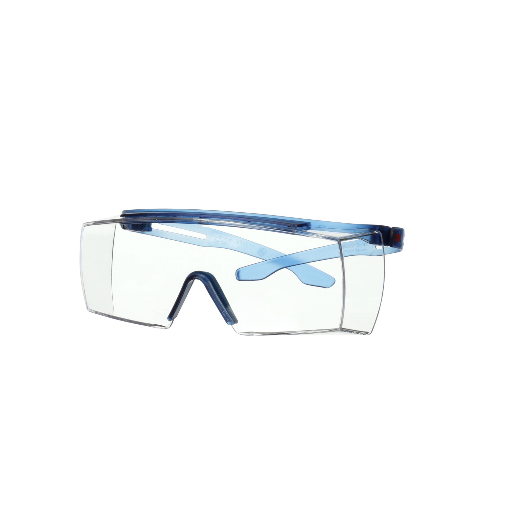 3M™ SecureFit™ 3700 Cubregafas, patillas azules, antirrayaduras+ (K), lente incolora, SF3701ASP-BLU-EU, 20/caja