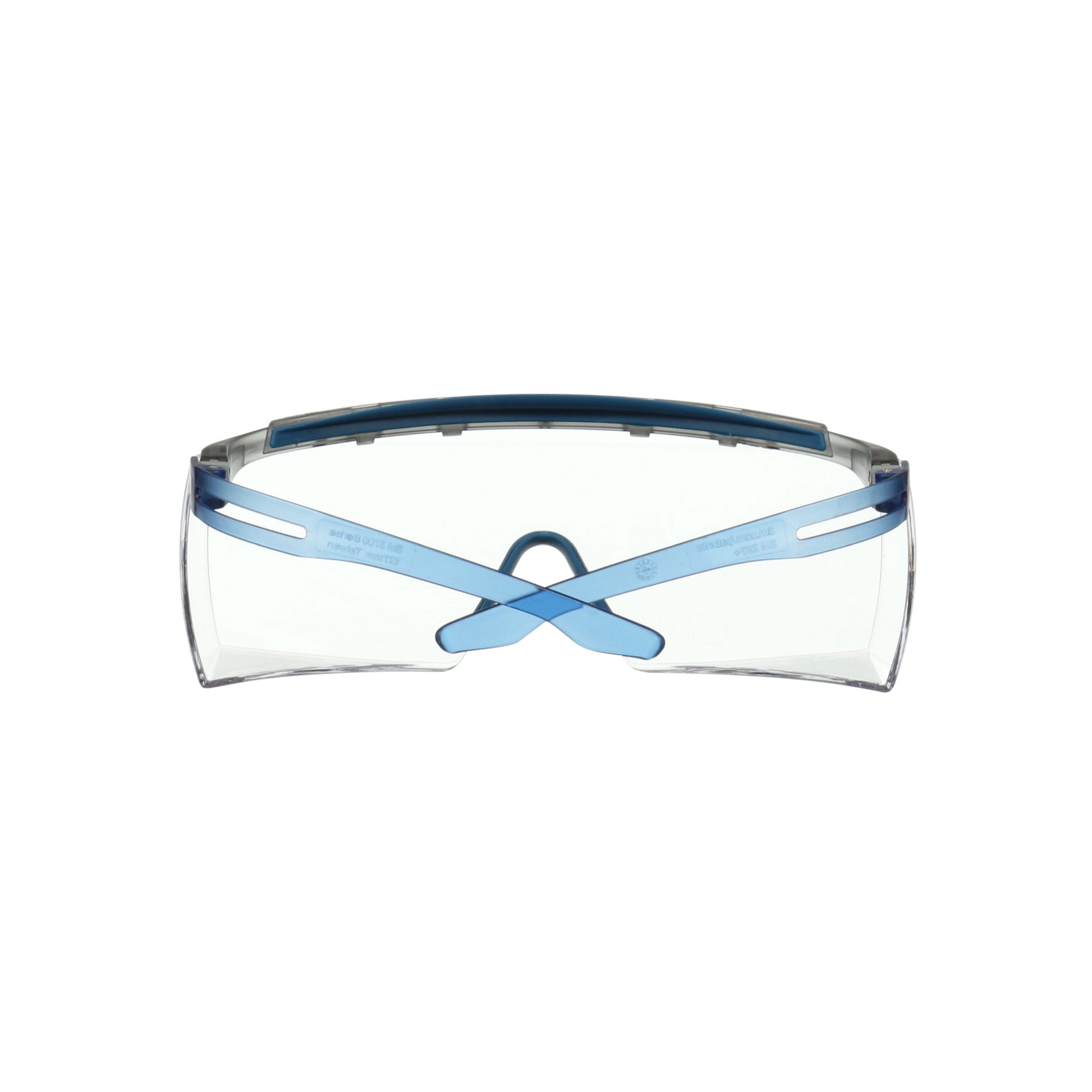 3M™ SecureFit™ 3700 Cubregafas, patillas azules, protección para las cejas, antiempañante Scotchgard™ (K y N), lente incolora, SF3701XSGAF-BLU-EU, 20/caja