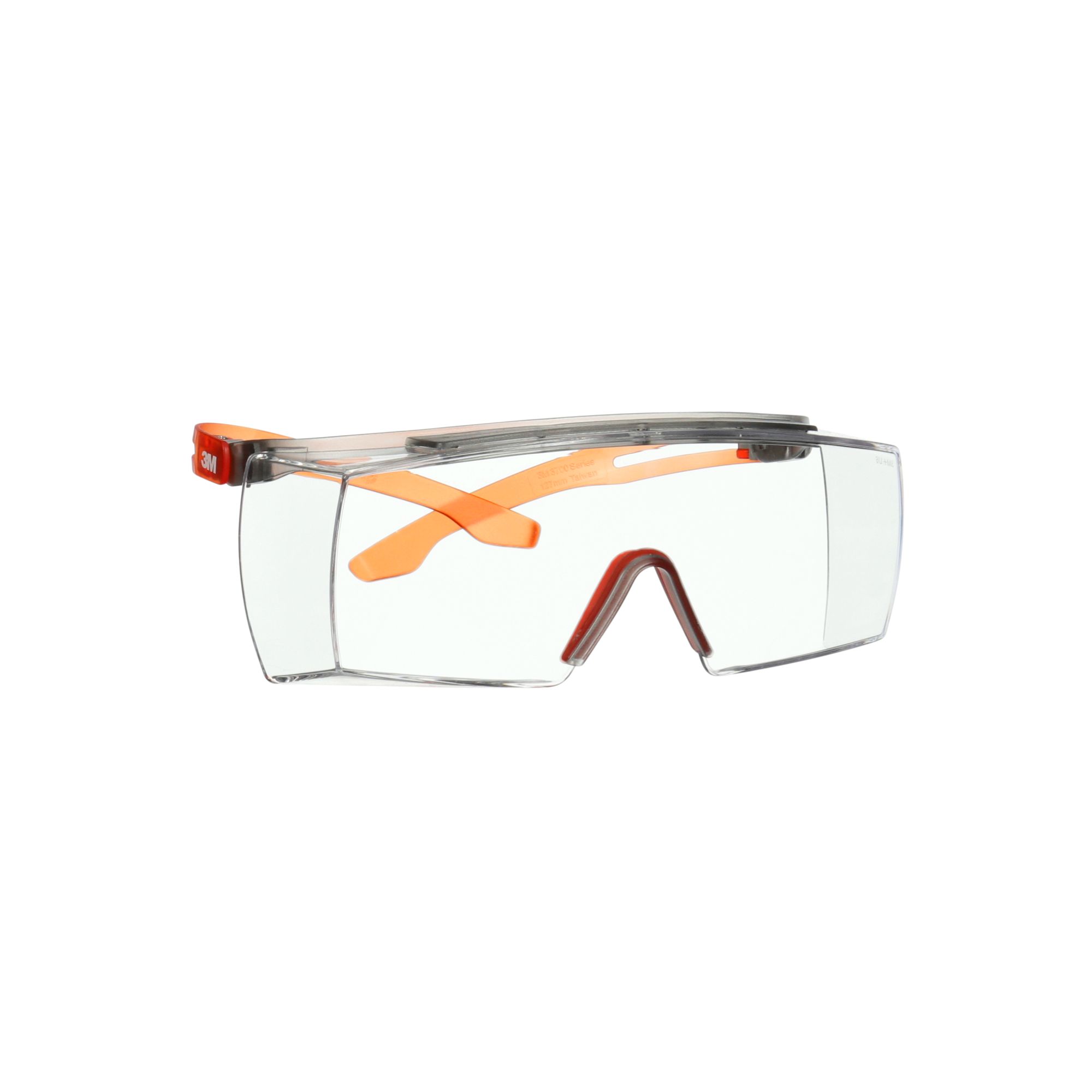 3M™ SecureFit™ 3700 Cubregafas, patillas naranjas, antiempañante Scotchgard™ (K y N), lente incolora, SF3701SGAF-ORG-EU, 20/caja