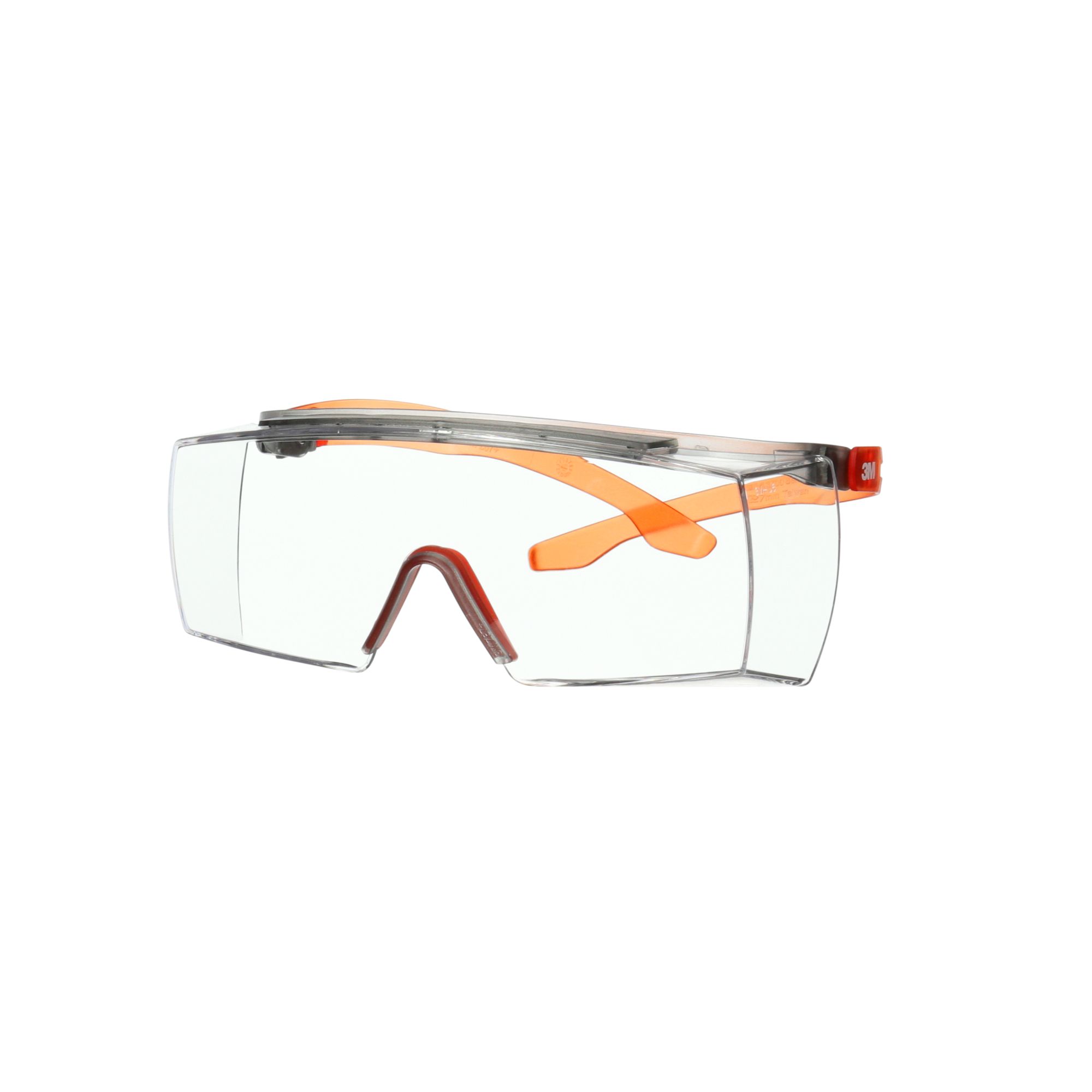 3M™ SecureFit™ 3700 Cubregafas, patillas naranjas, antiempañante Scotchgard™ (K y N), lente incolora, SF3701SGAF-ORG-EU, 20/caja