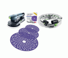 3M™ Kit de lijado eléctrico (Lijadora + Manguera + 3M™ Cubitron™ II Hookit™ Discs 240+, 320+), 52055