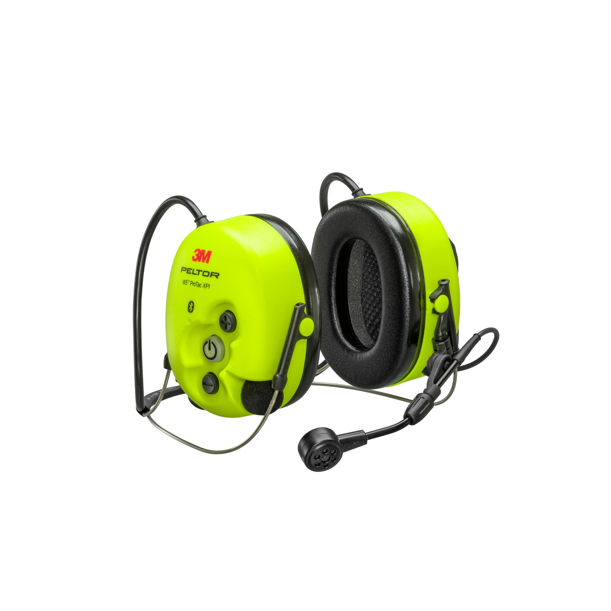 3M™ PELTOR™ WS™ ProTac XPI Orejeras Bluetooth® con dependencia de nivel, amarillas, arnés de nuca, FLX2, MT15H7BWS6-111