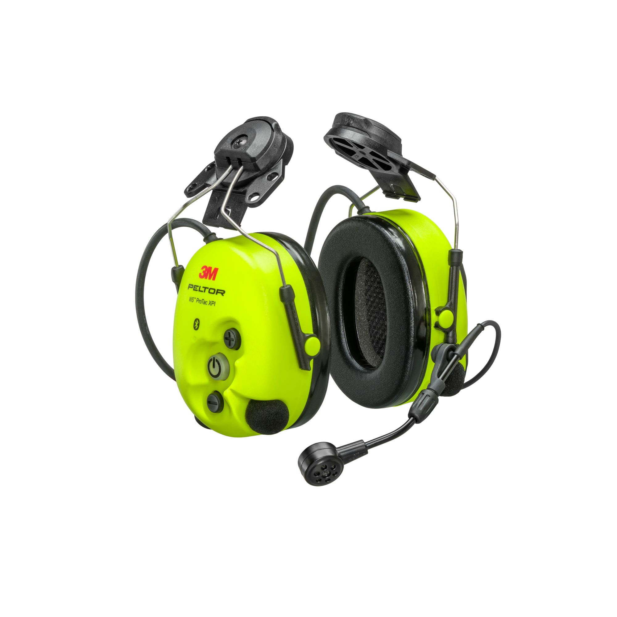 3M™ PELTOR™ WS™ ProTac XPI Orejeras Bluetooth® con dependencia de nivel, amarillas, acopladas al casco, FLX2, MT15H7P3EWS6-111
