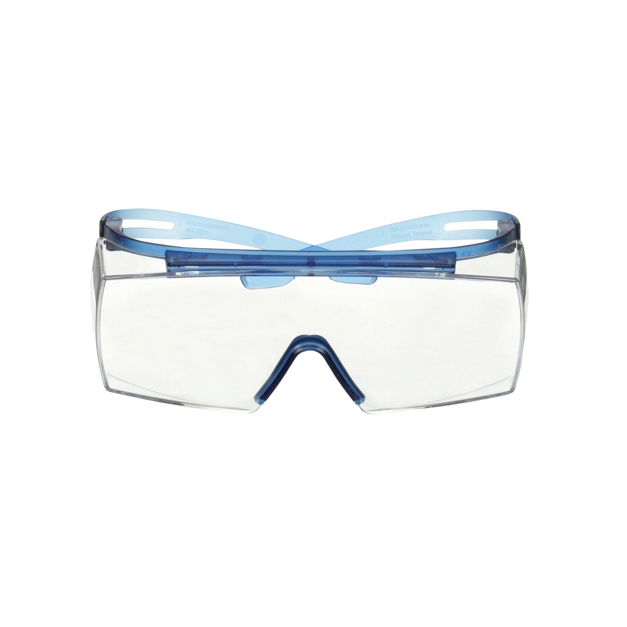 3M™ SecureFit™ 3700 Cubregafas, patillas azules, antirrayaduras+ (K), lente incolora, SF3701ASP-BLU-EU, 20/caja